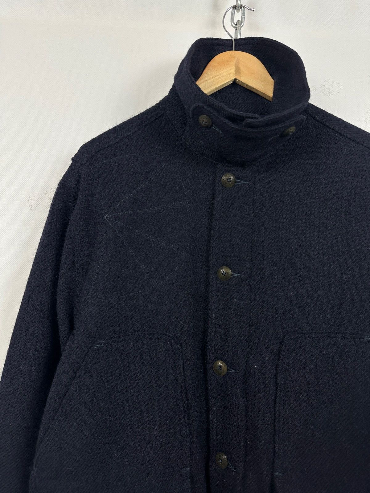 Polo Ralph Lauren Polo Ralph Lauren Wool/Alpaca Navy Blue Military Jacket Size US L / EU 52-54 / 3 - 6 Thumbnail