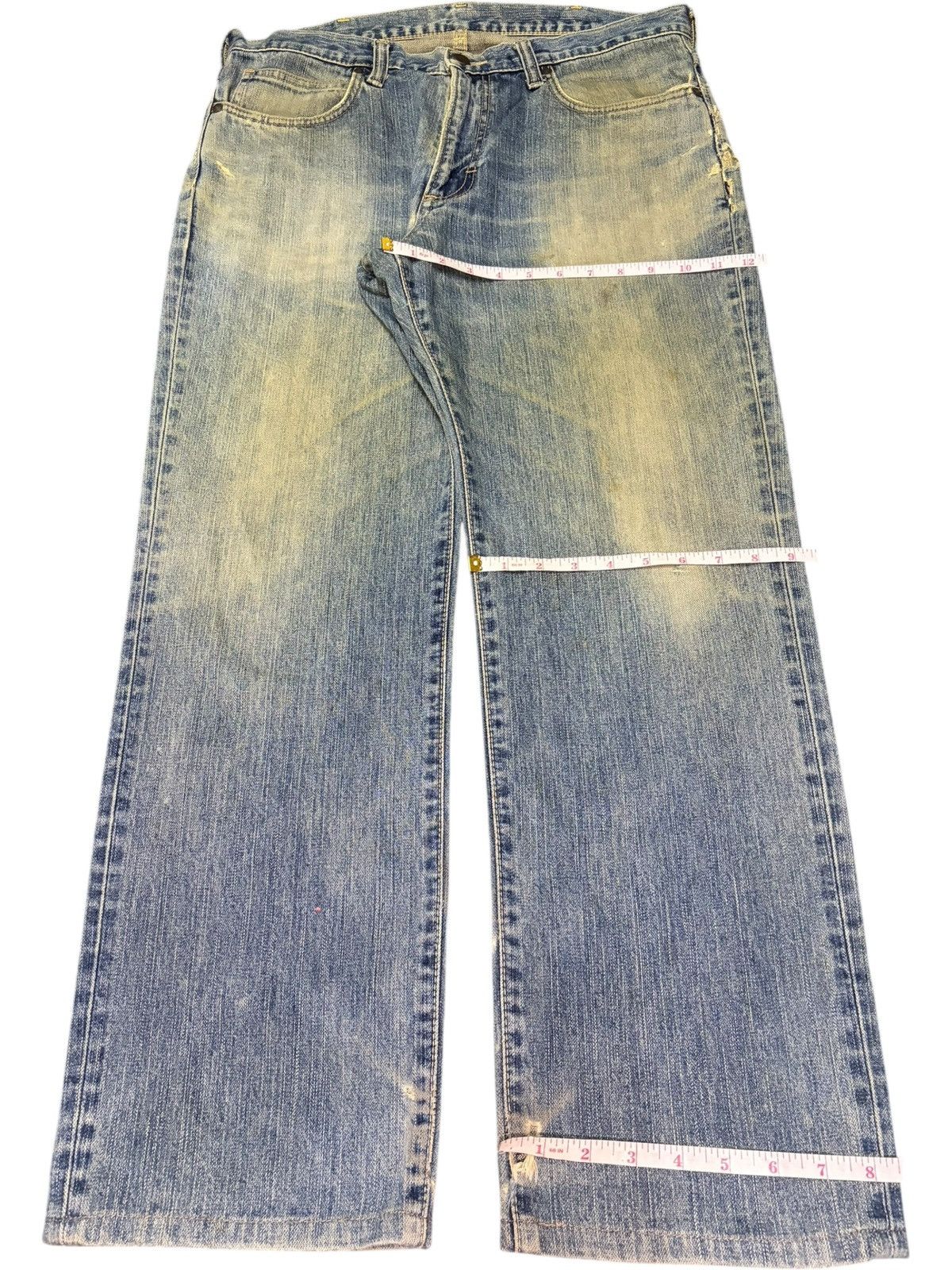Wrangler Vintage Wrangler Mud Wash Distressed Loose Jeans Size US 35 - 8 Thumbnail