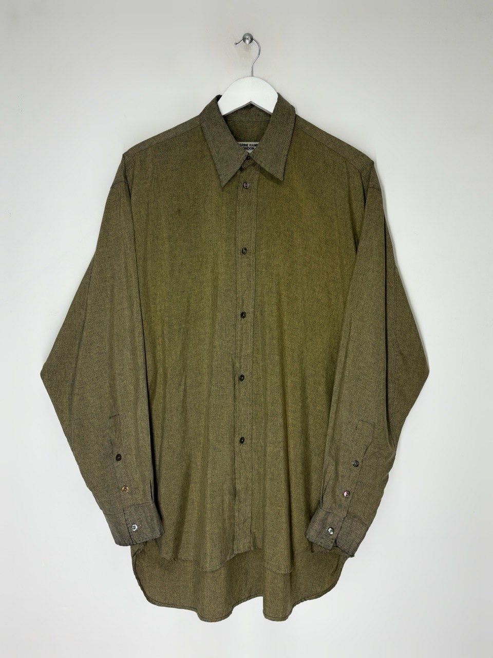 Katharine Hamnett London Katharine Hamnett London Green Oversized Archive Shirt Size US L / EU 52-54 / 3 - 1 Thumbnail