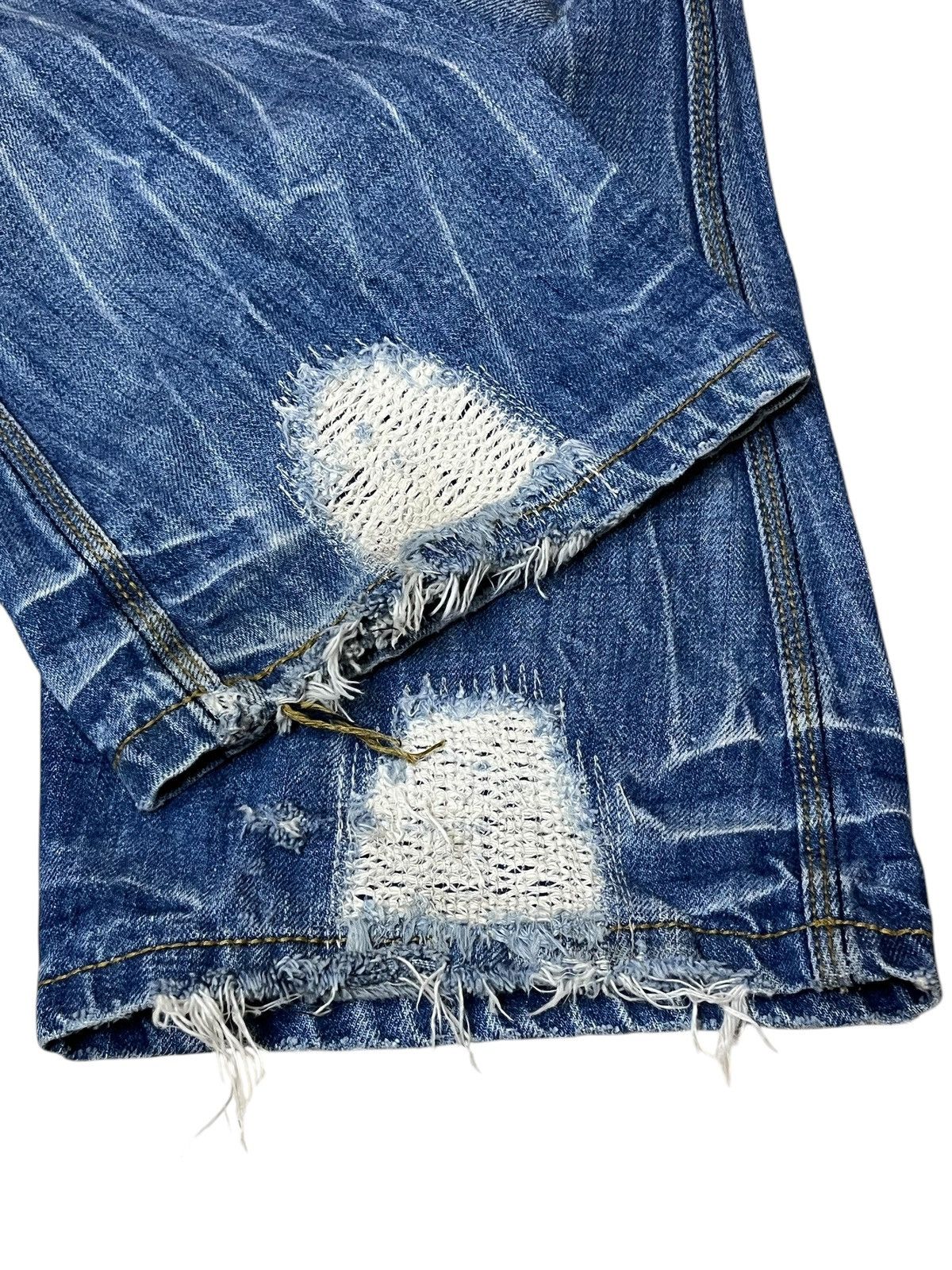 Nicole Club SICK🔥NICOLE CLUB FOR MEN DISTRESSED FLARED JEANS Size US 34 / EU 50 - 12 Thumbnail