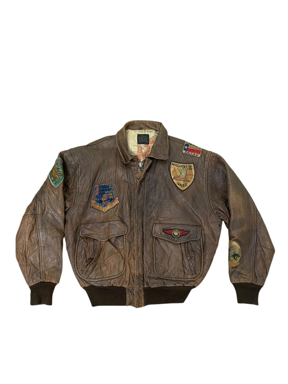 Avirex Vtg 80s Leather Jacket Avirex Cowboy Girl 2🟦 Size US L / EU 52-54 / 3 - 8 Thumbnail