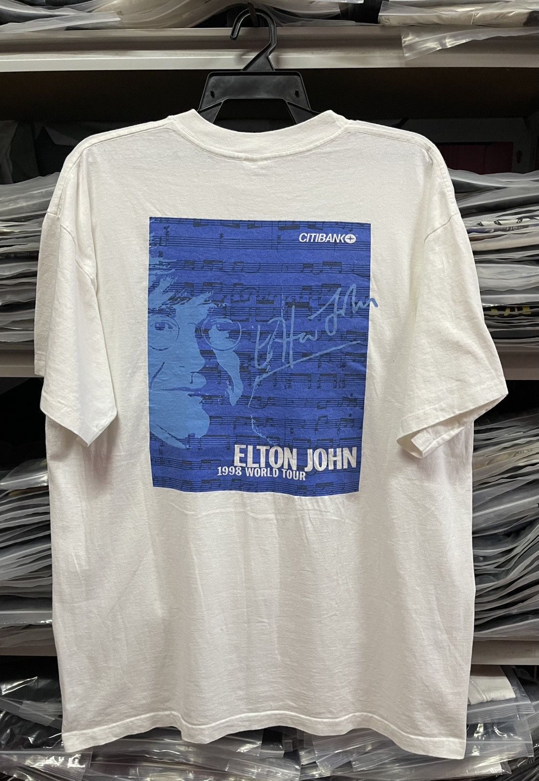 Vintage Vintage 90s Elton John World Tour🔥🔥🔥 Size US XL / EU 56 / 4 - 6 Thumbnail