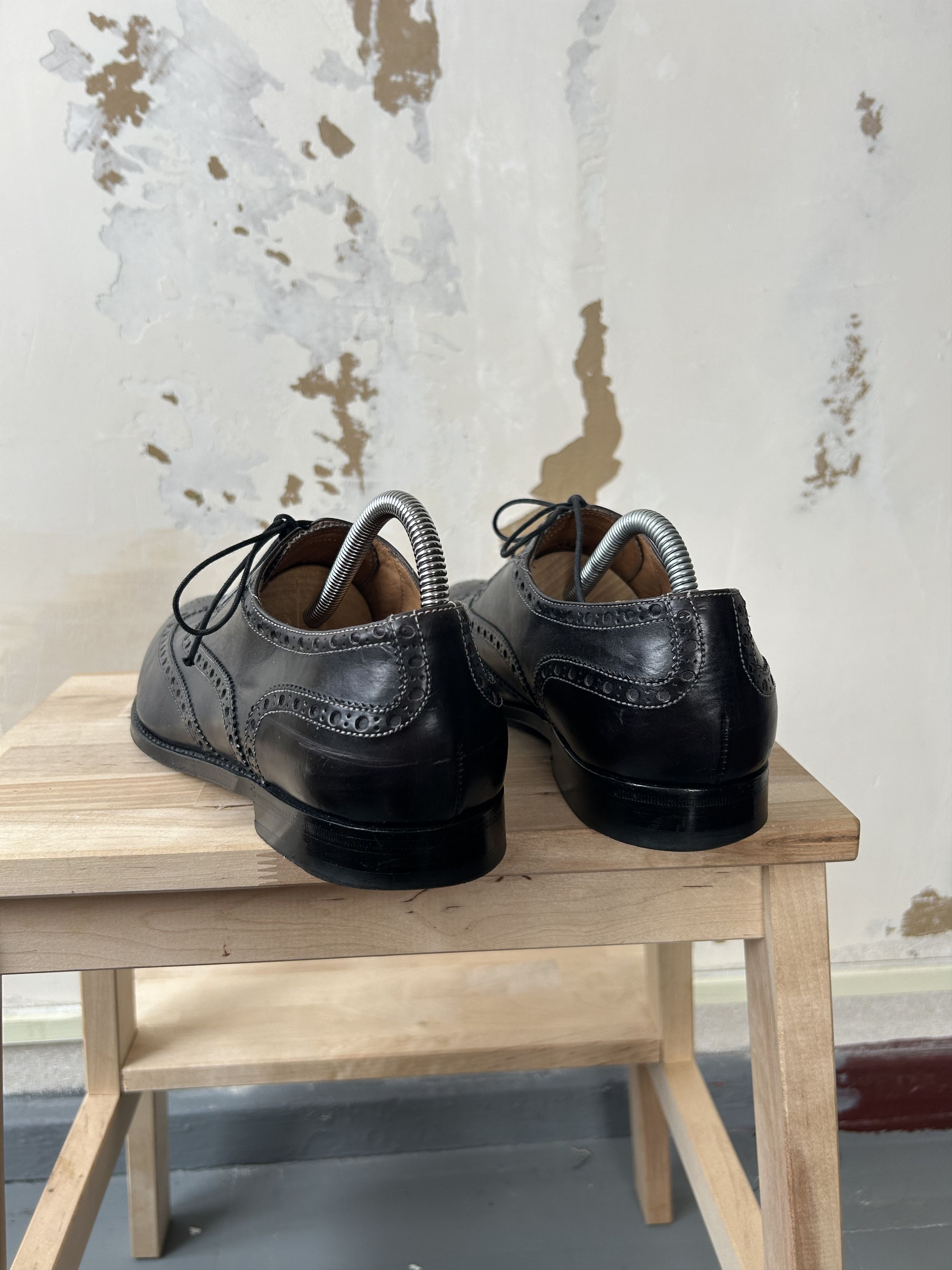 Designer × Paul Smith PS Paul Smith Black Leather Wing Tip Brogues Shoes Size US 10 / EU 43 - 5 Thumbnail