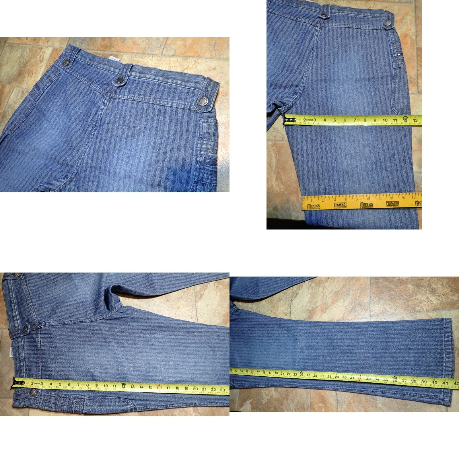 Faded Glory VINTAGE Faded Glory Jeans Women 12 High Rise Wide Leg Denim 35" Waist 30" Inseam 2000s Y2K Hipster Punk Shorts? Size 34" / US 12 / IT 48 - 8 Thumbnail