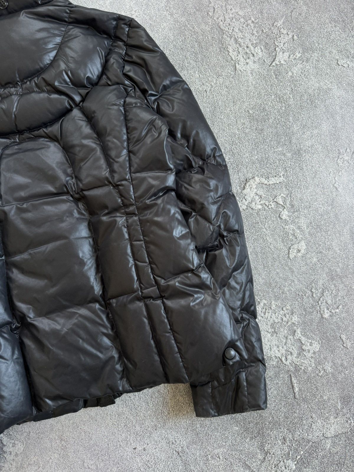 Vintage Blauer USA L black down zip puffer jacket quilted Size L / US 10 / IT 46 - 21 Thumbnail