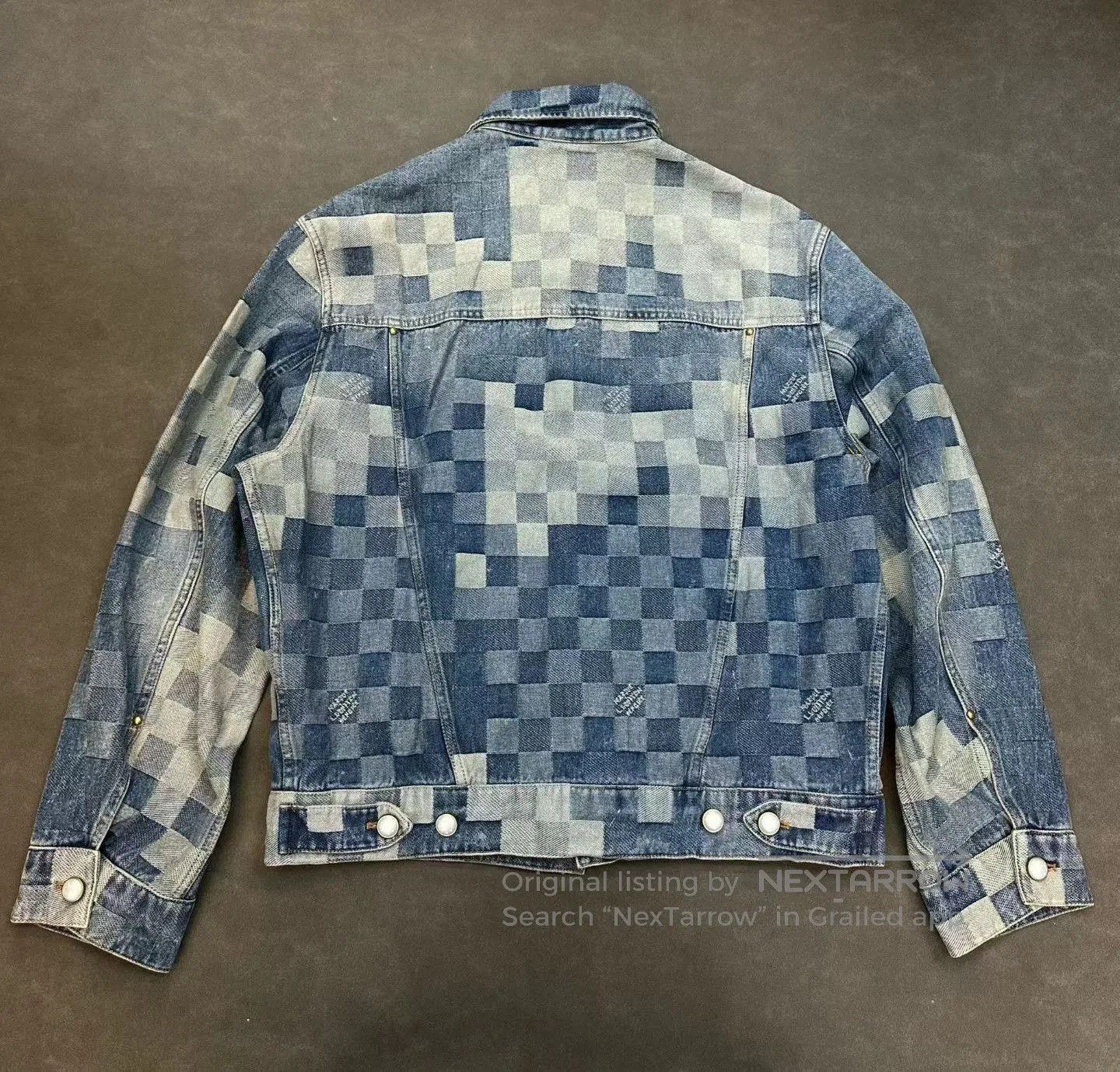 Louis Vuitton Louis Vuitton Pharrell Mosaic Check Denim Jacket. Size US M / EU 48-50 / 2 - 2 Thumbnail