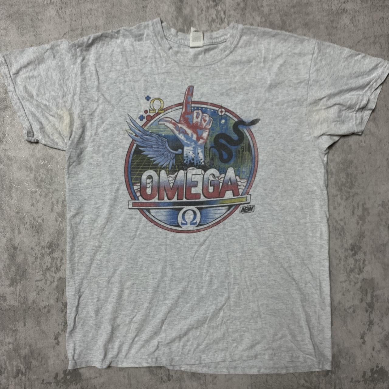 Gildan Grey vintage Omega graphic tee Size US L / EU 52-54 / 3 - 1 Thumbnail