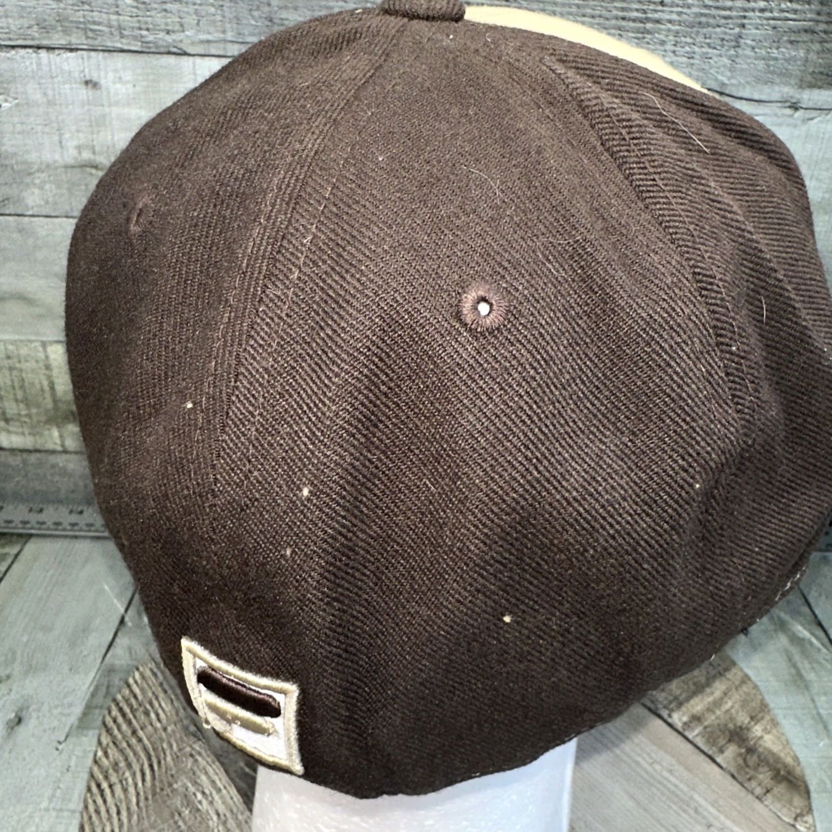American Needle VINTAGE Fila Hat Baseball Cap 7 1/2 Brown Tan American Needle Logo 90s Y2K Mens Men Size ONE SIZE - 5 Thumbnail