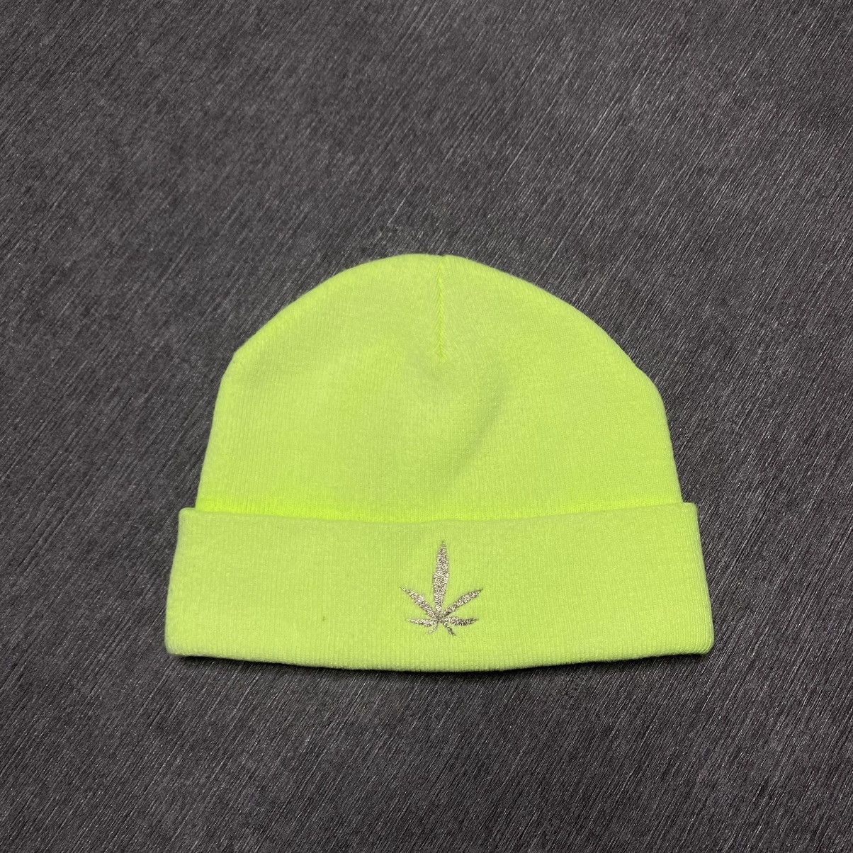 Designer × Vintage Y2k Marijuana Cannabis logo hat beanie Size ONE SIZE - 1 Thumbnail