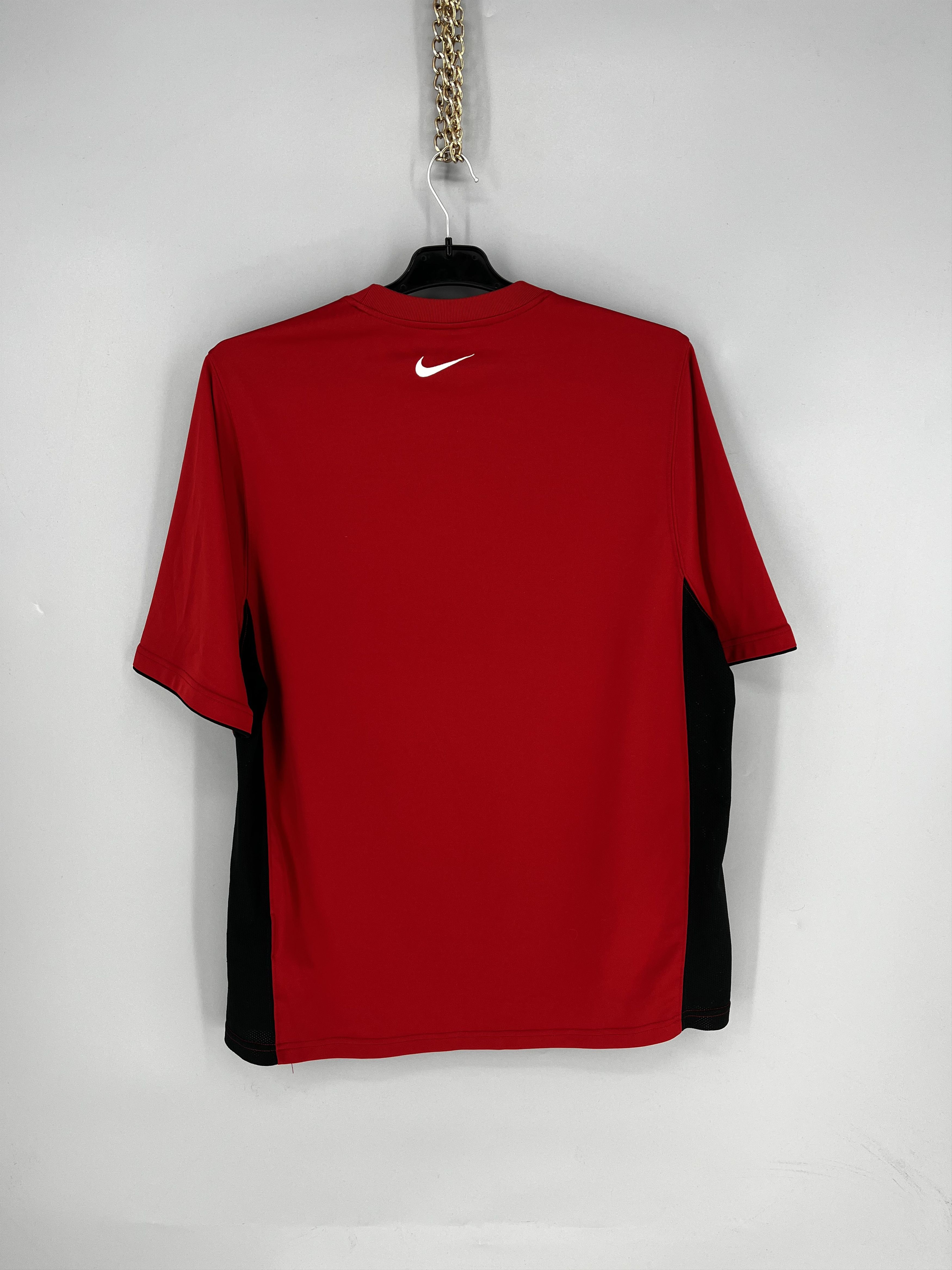 Nike Nike Red Mens Retro Swoosh Football Training Shirt L Size US L / EU 52-54 / 3 - 9 Thumbnail