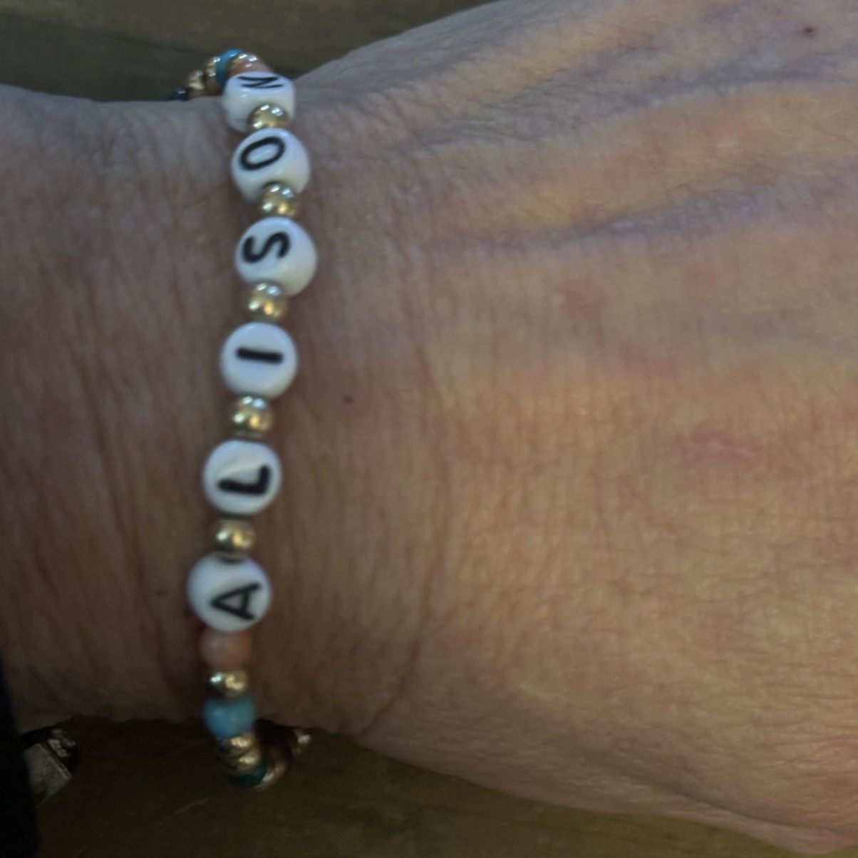 Vintage Vintage Alison beaded name bracelet Size ONE SIZE - 4 Thumbnail