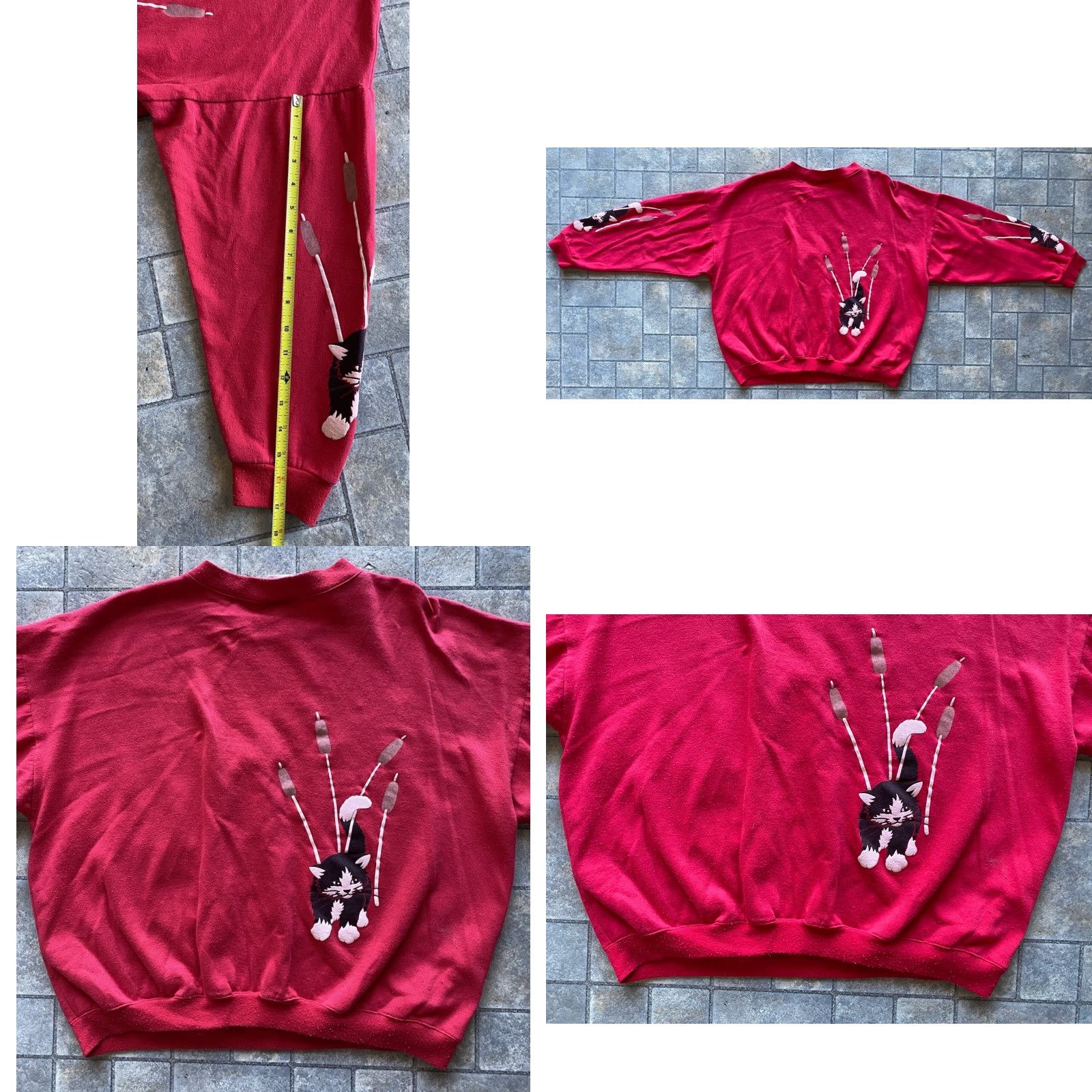 Vintage VINTAGE Spumoni By Franko Red Cat Pullover Sweatshirt L Men’s Red Cat USA Large Size US L / EU 52-54 / 3 - 9 Thumbnail