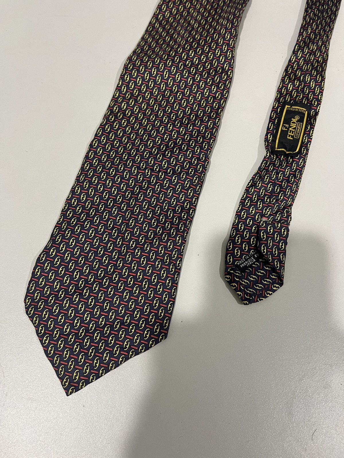 Designer × Fendi × Vintage Vintage Fendi Monogram Tie Size ONE SIZE - 1 Thumbnail