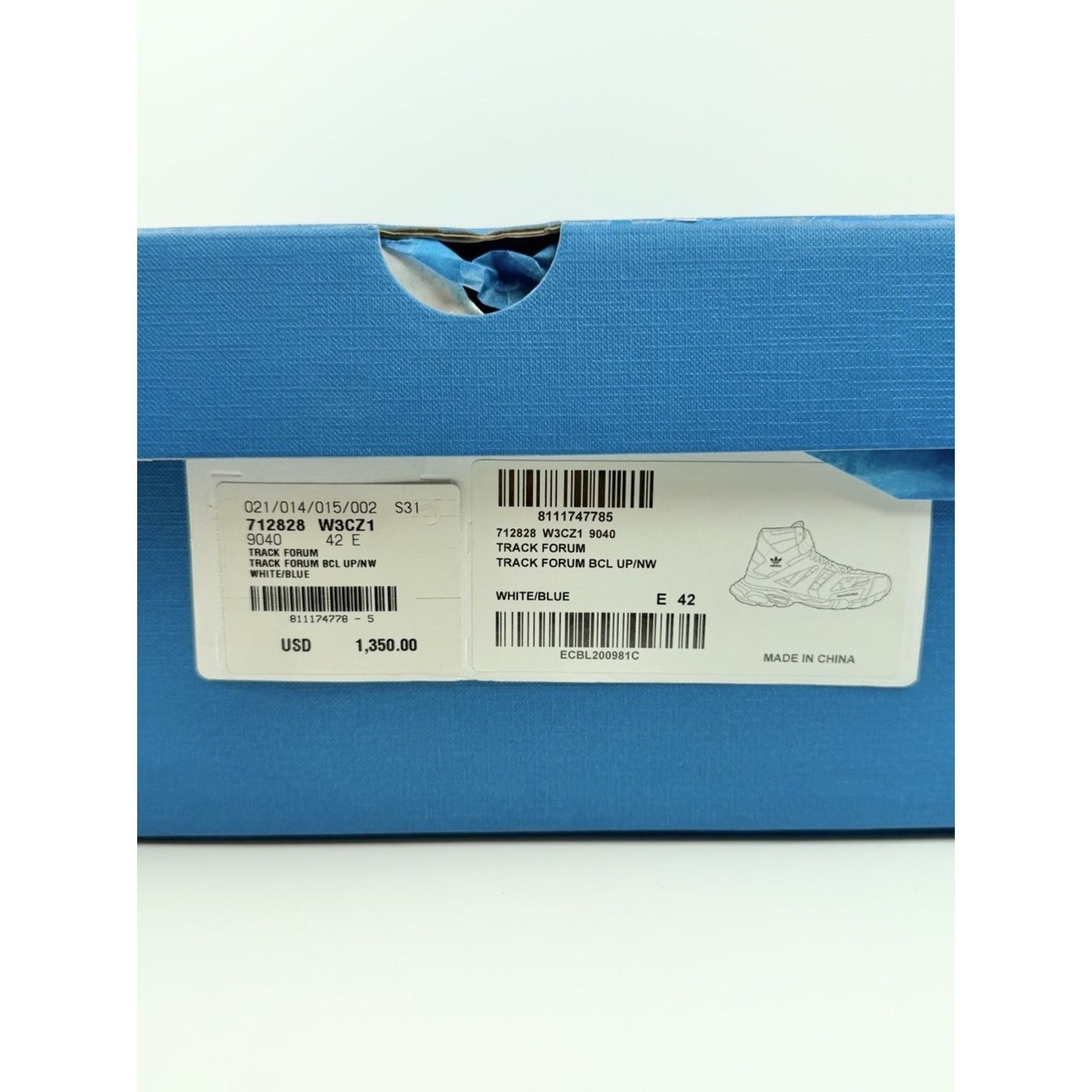 Balenciaga Size 42EU/9US - Balenciaga x adidas Track Forum High NEW! Size US 9 / EU 42 - 12 Thumbnail