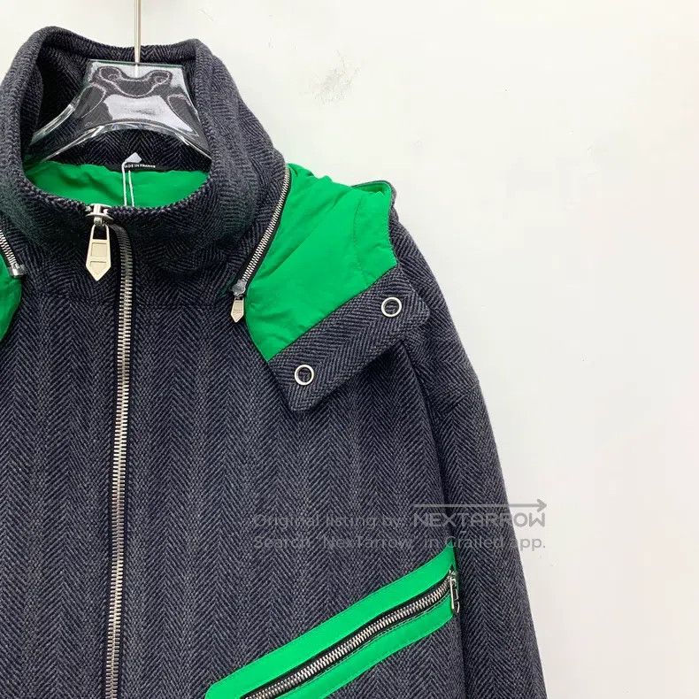 Hermes Hermes Color Block Cashmere Hooded Zipper Long Sleeve Jack Size US L / EU 52-54 / 3 - 3 Thumbnail