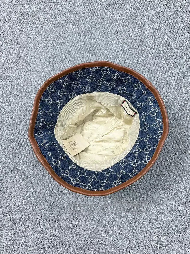Gucci Gucci Size S Blue full-print logo fisherman's hat Size ONE SIZE - 3 Thumbnail