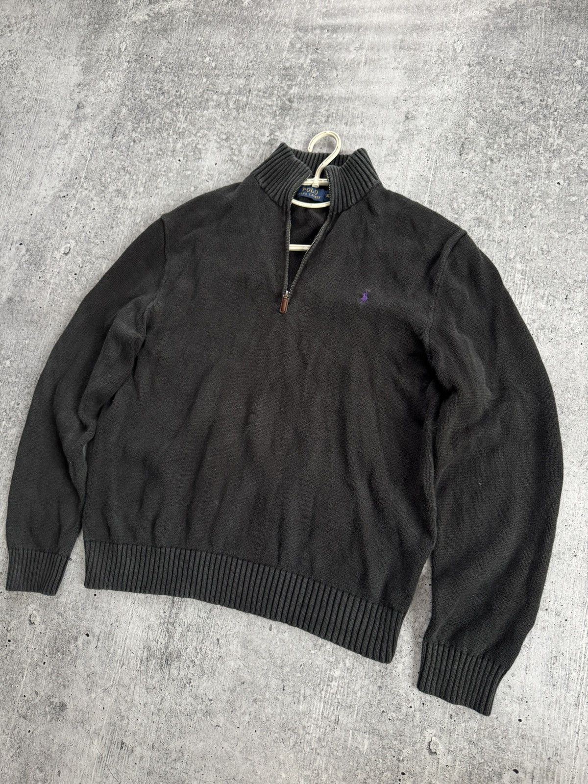Polo Ralph Lauren Polo Ralph Lauren Sweater 1/3 Zip Knitwear Black Size XL Size US XL / EU 56 / 4 - 2 Thumbnail