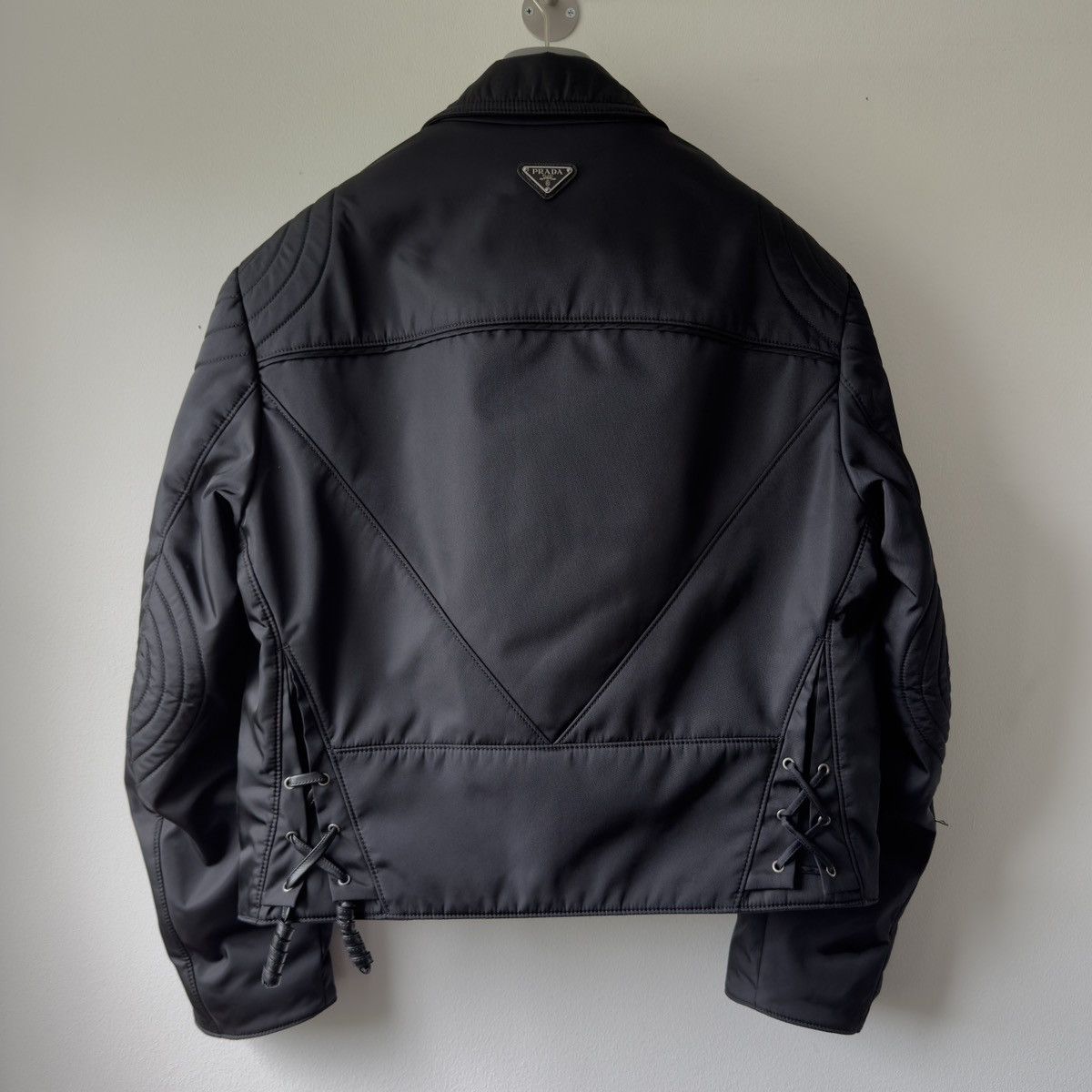 Prada × Raf Simons 1/1 Custom-Made SS22 Prada Re-Nylon Biker Jacket Size US M / EU 48-50 / 2 - 6 Thumbnail