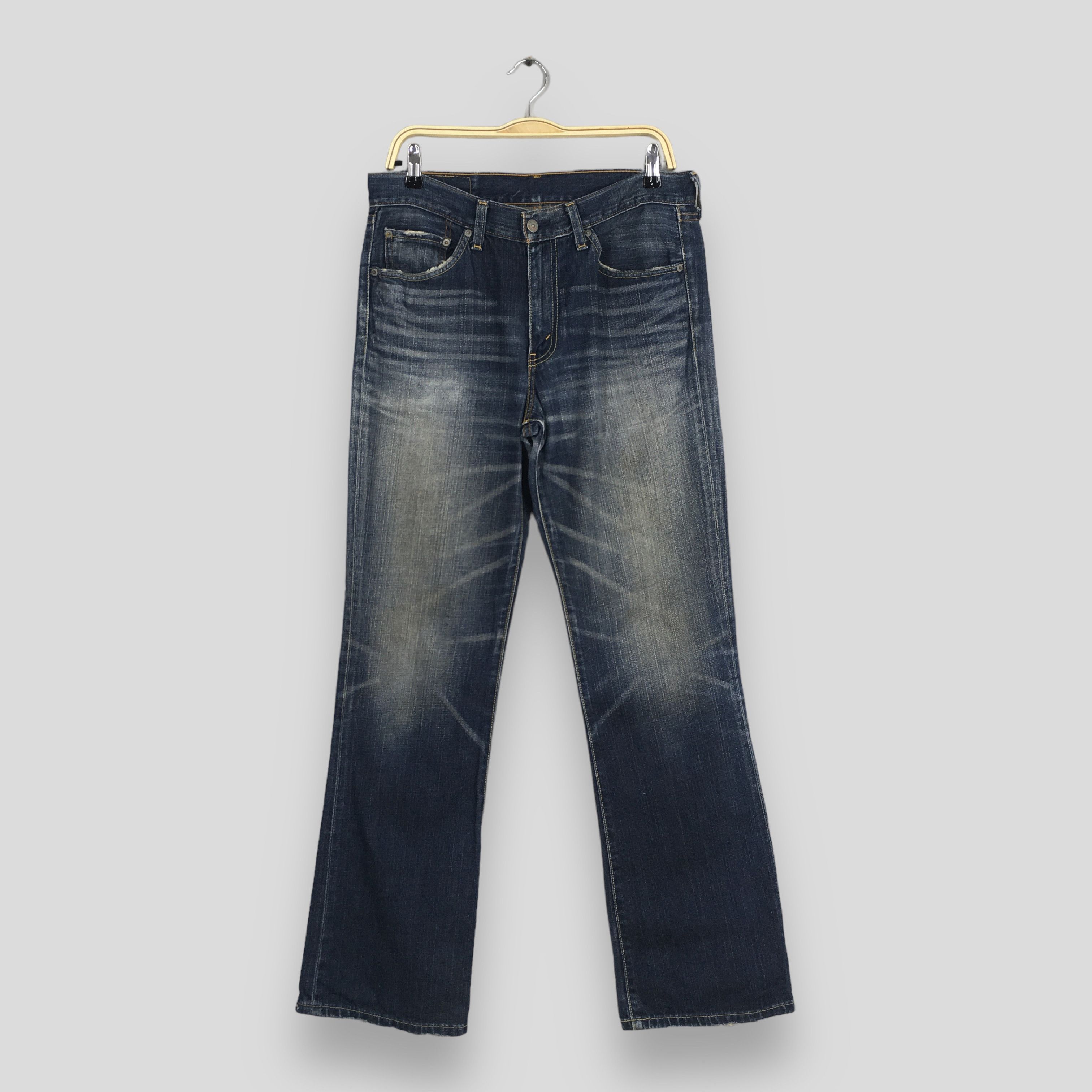 Levi's Vintage 80s Levis 517 Flare Bootcut Distressed Jeans 34x32