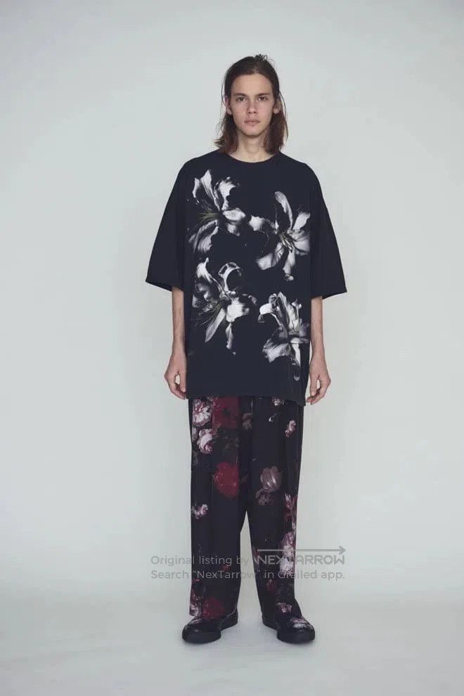 Yohji Yamamoto black floral pleated long pants. Size US 42 / EU 58 - 7 Thumbnail
