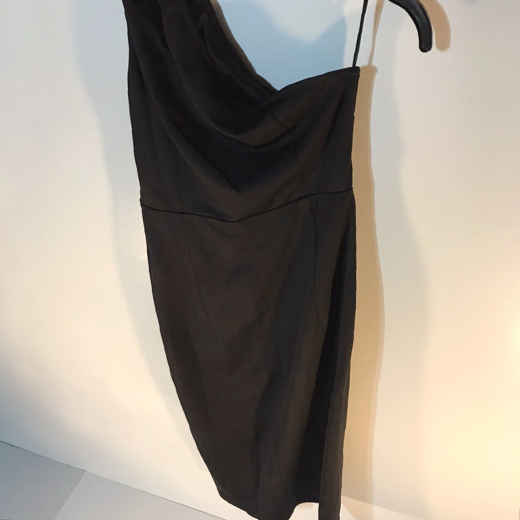Vintage Grace Karin Women's Knee-Length Formal Dress One Shoulder Black Size M Evening Party Elegant Size M / US 6-8 / IT 42-44 - 5 Thumbnail