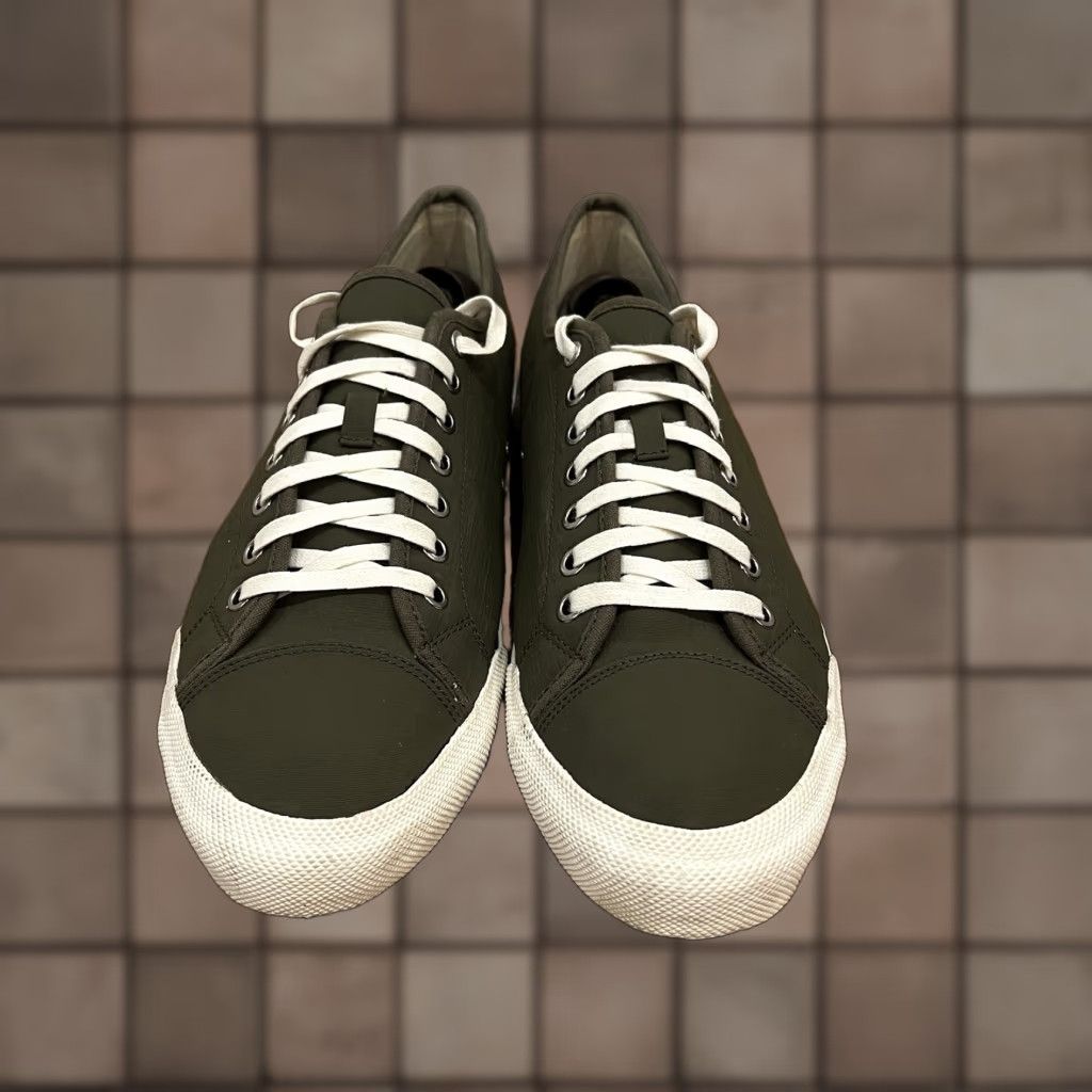 SeaVees Army Issue Low Classic Military Olive Sneakers Mens 11.5 Green Lace Up Casual Sneaker