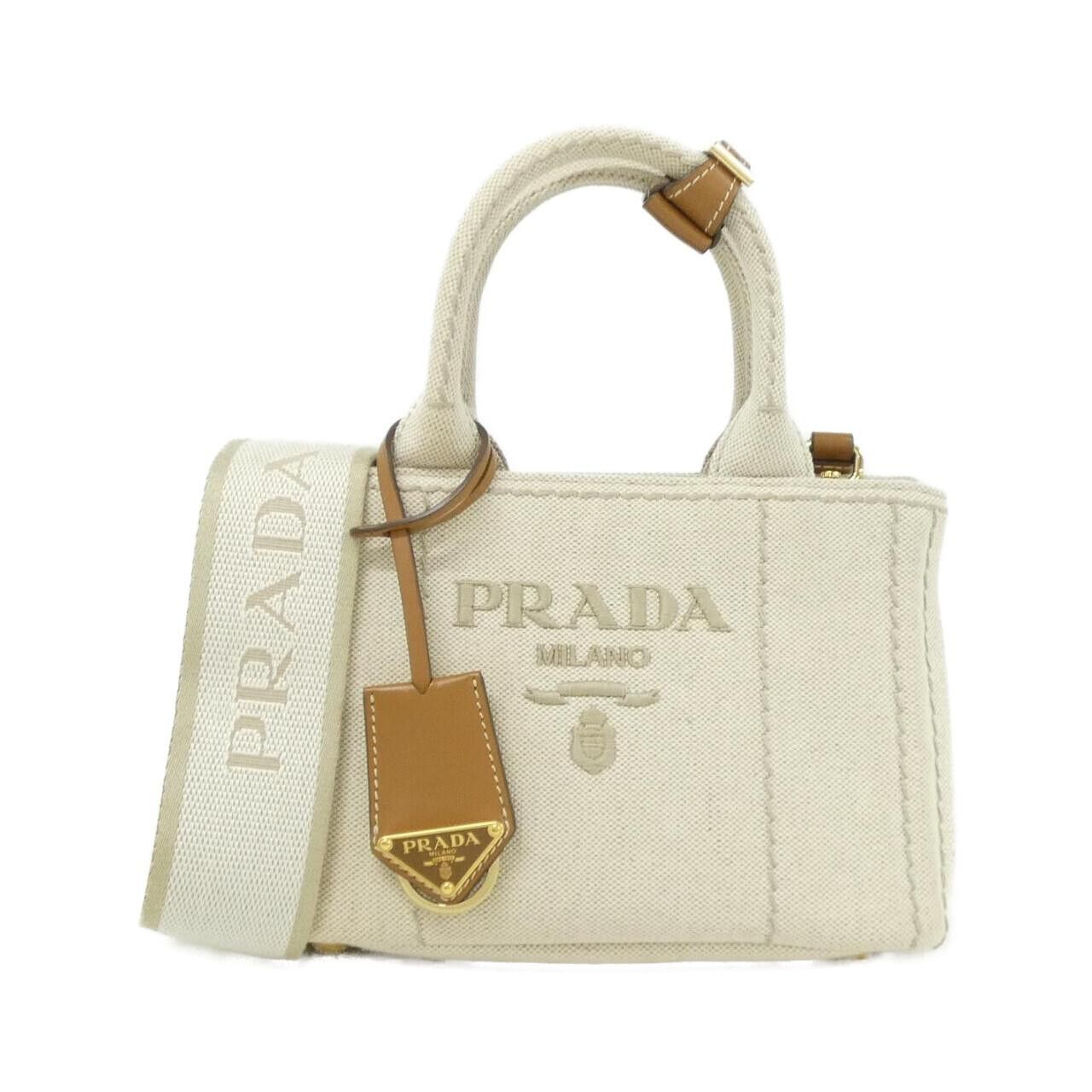 Prada Prada Prada Mistolino Ricam Handbag Textile Handbag 1BA038 DUTY FREE for USA Size ONE SIZE - 1 Thumbnail