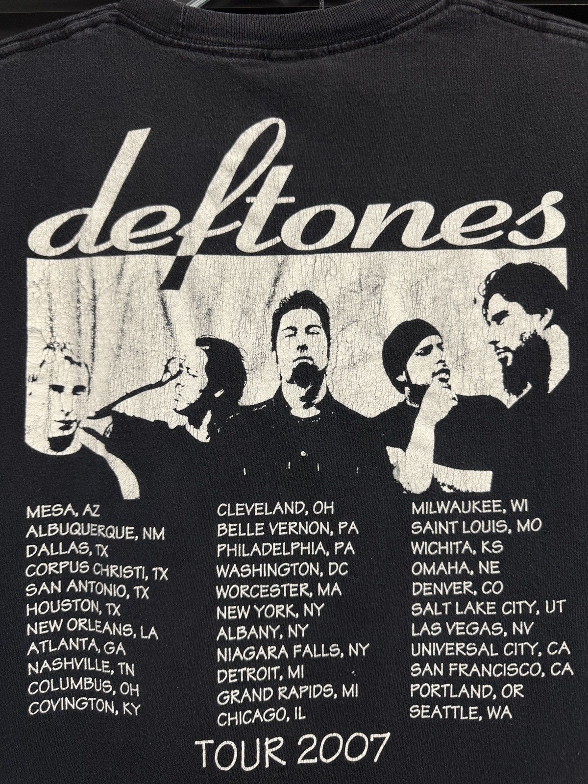 Band Tees Vintage Deftones 2007 Tour Parking Lot Tee Grail Size US L / EU 52-54 / 3 - 5 Thumbnail
