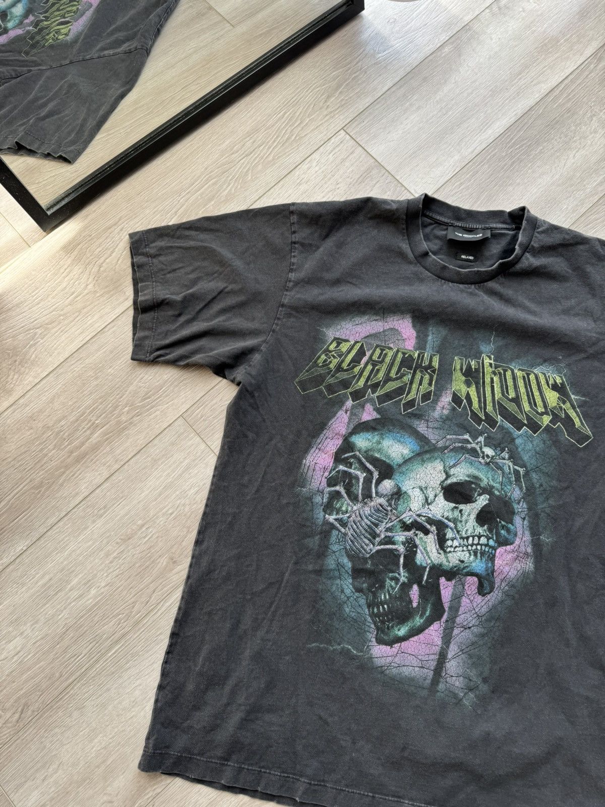 The Kooples The Kooples Skull Black Widow Band T Shirt Size US M / EU 48-50 / 2 - 2 Thumbnail