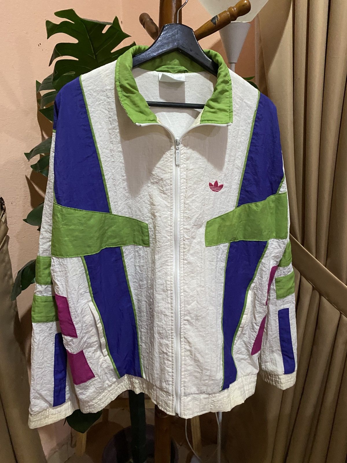 Adidas Adidas Originals Colorblock Windbreaker Trefoil Track Top Size US L / EU 52-54 / 3 - 8 Thumbnail