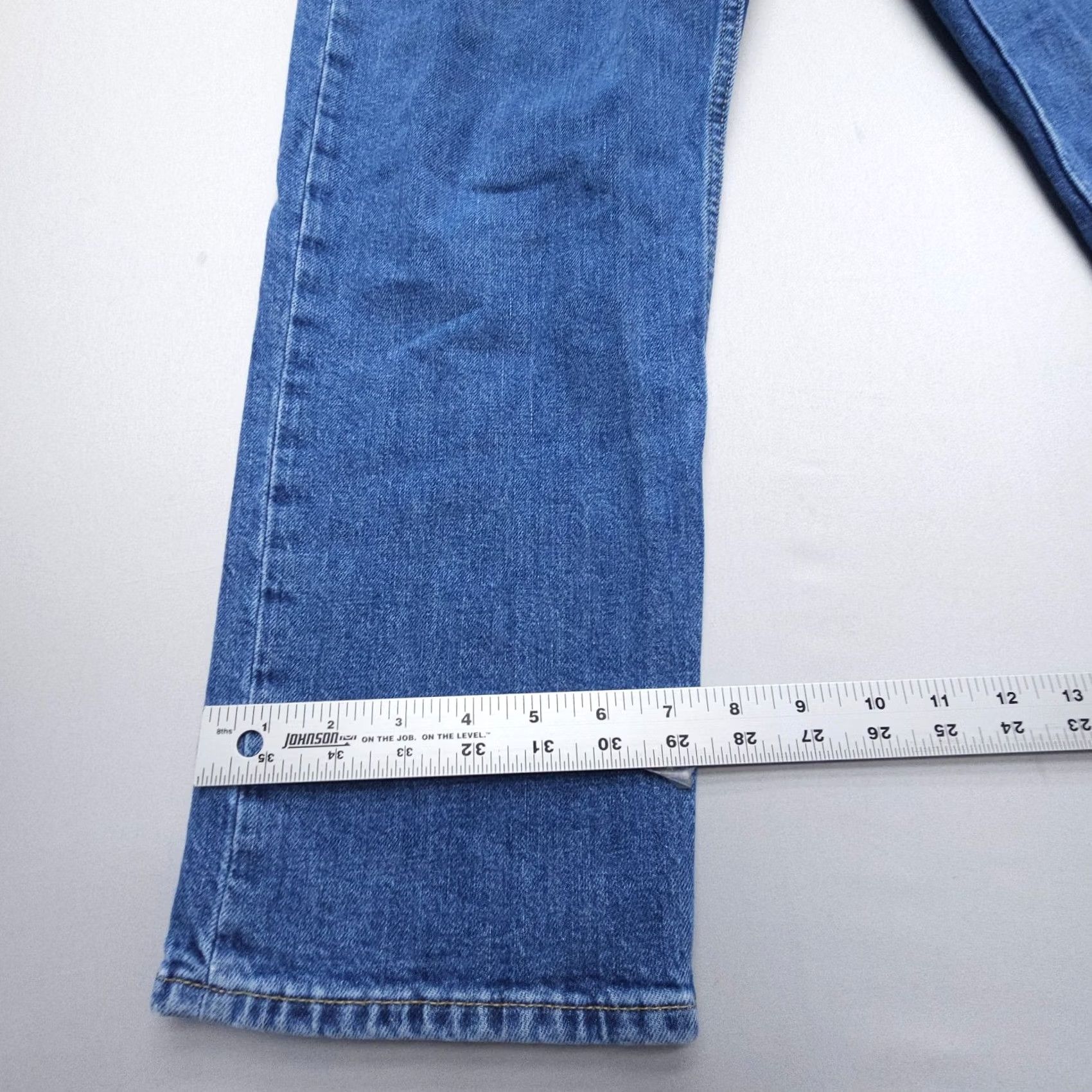 Gap Gap 1969 Jeans 31x26 High Rise Straight Blue Button Fly 5-Pocket Denim Stretch Comfort Women Regular XS-Plus? (Oops) Size 34" / US 12 / IT 48 - 5 Thumbnail