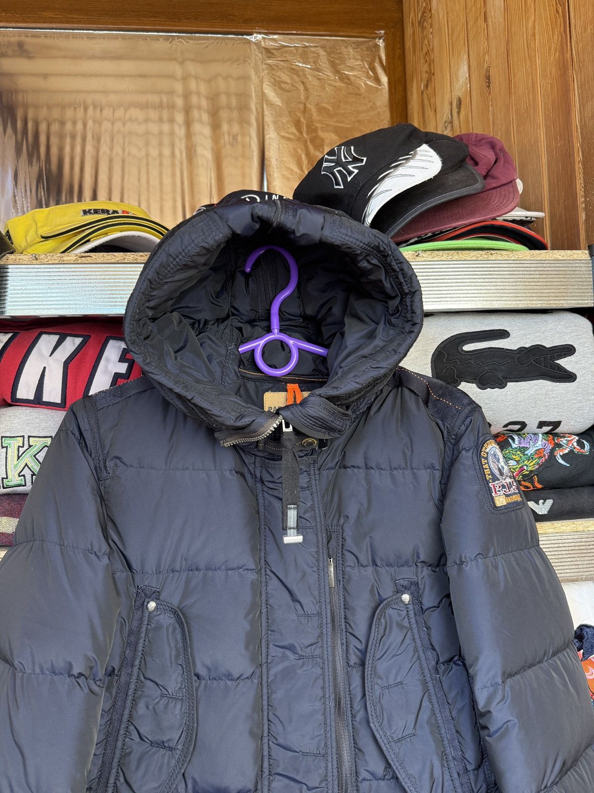 Parajumpers Parajumpers Puffer Down Jacket Super Lightweight Beige Logo Size XS / US 0-2 / IT 36-38 - 5 Thumbnail