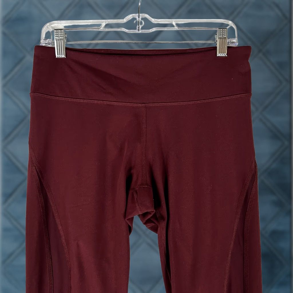 Old Navy Old Navy Active Go-Dry Ankle Leggings Women's Large Red Striped Athletic Yoga Running Sports Fitness Size 36" / US 14 / IT 50 - 1 Thumbnail