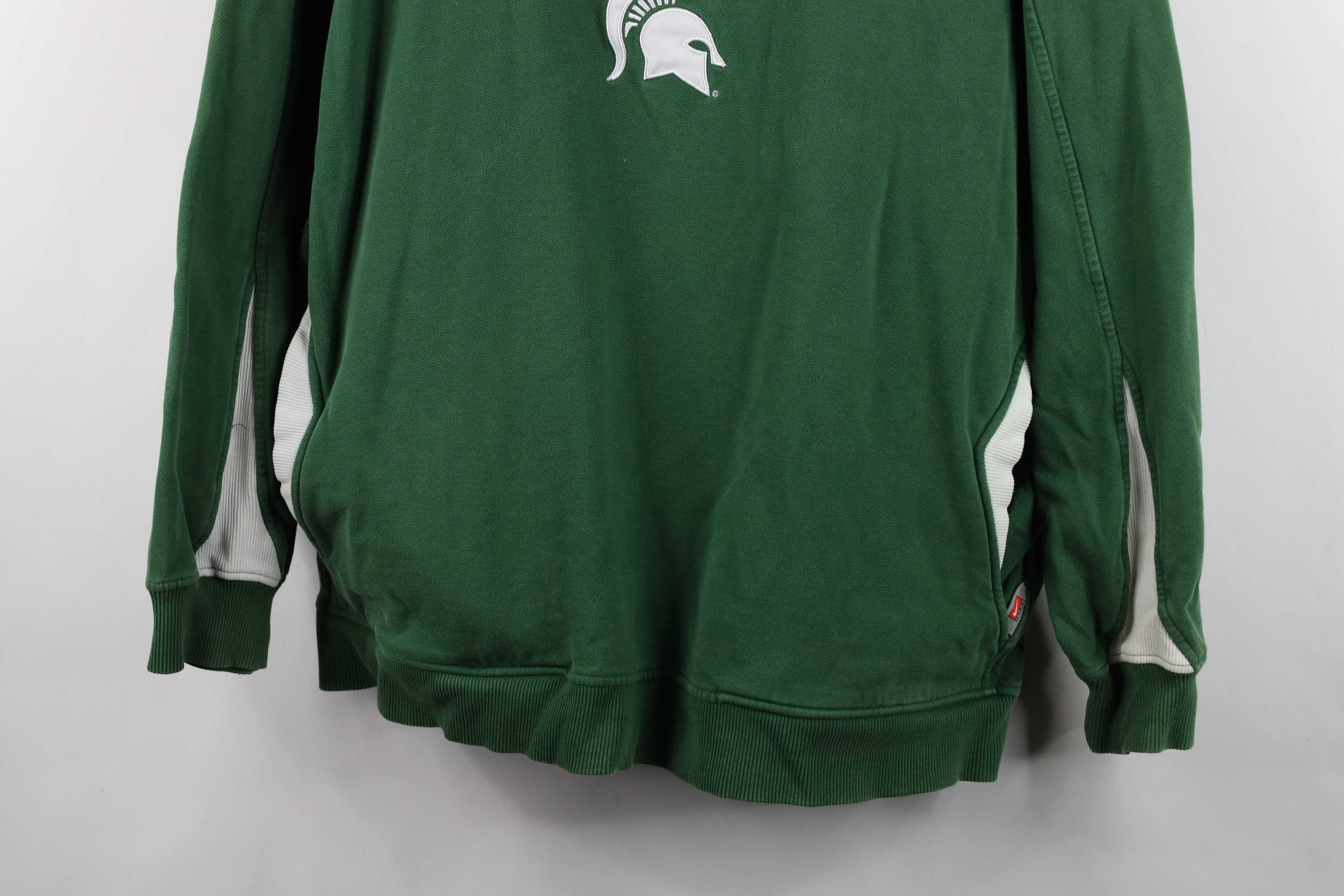 Nike Vintage Nike Swoosh Michigan State University Sweatshirt Size US L / EU 52-54 / 3 - 3 Thumbnail