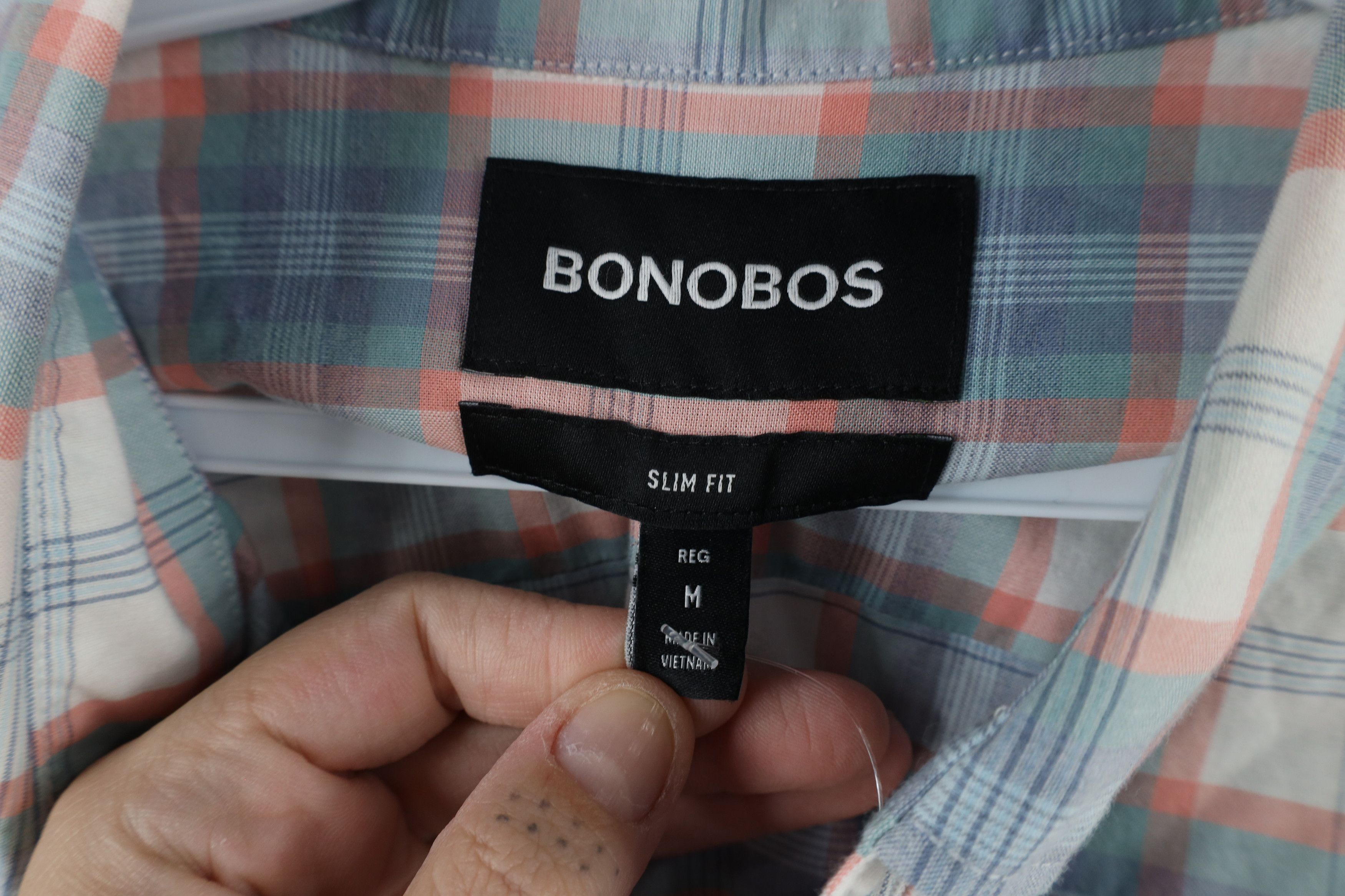 Bonobos × Vintage New Bonobos Fit Lightweight Collared Button Down Shirt Plaid Size US M / EU 48-50 / 2 - 6 Thumbnail