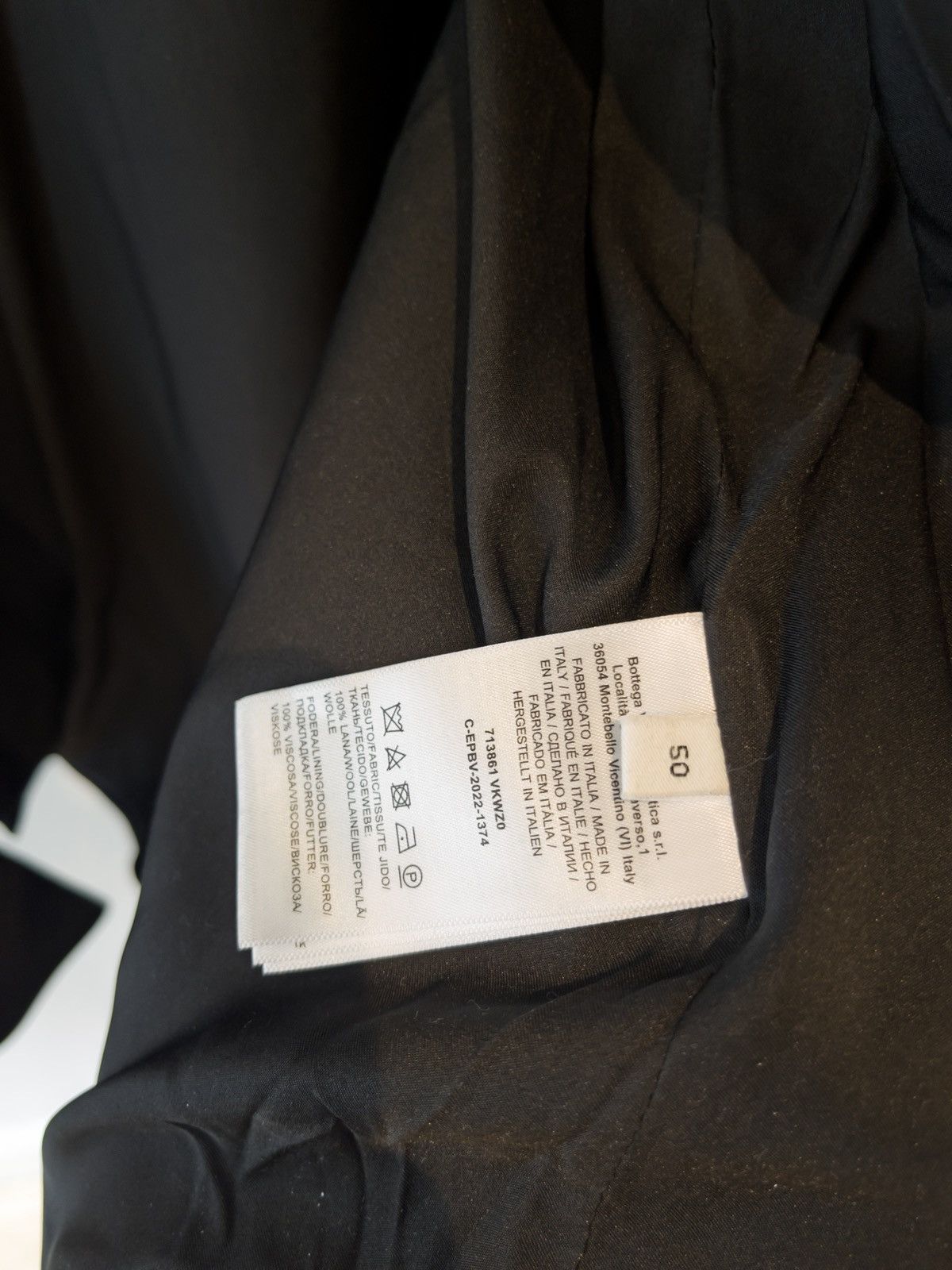 Bottega Veneta Bottega Veneta Wool Jacket Black Size 50R - 12 Thumbnail