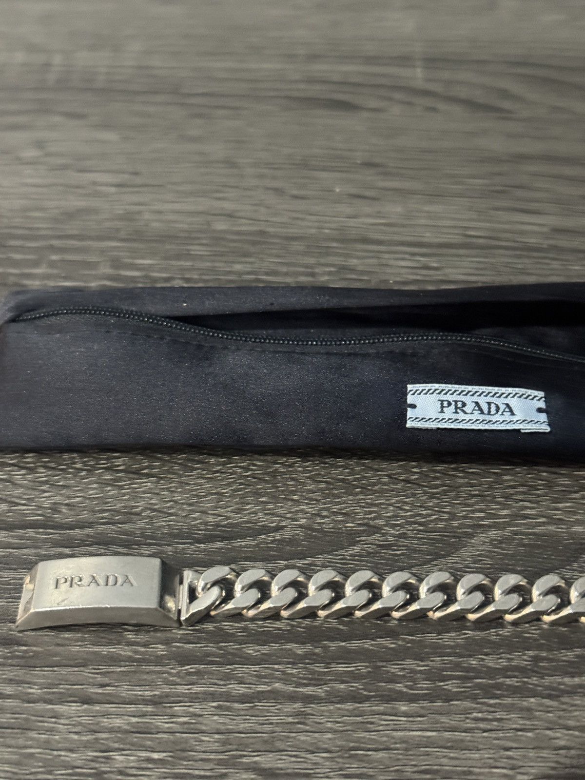 Prada Prada Logo Curb Chain Bracelet Ag925 Sterling Silver Size S Size ONE SIZE - 11 Thumbnail