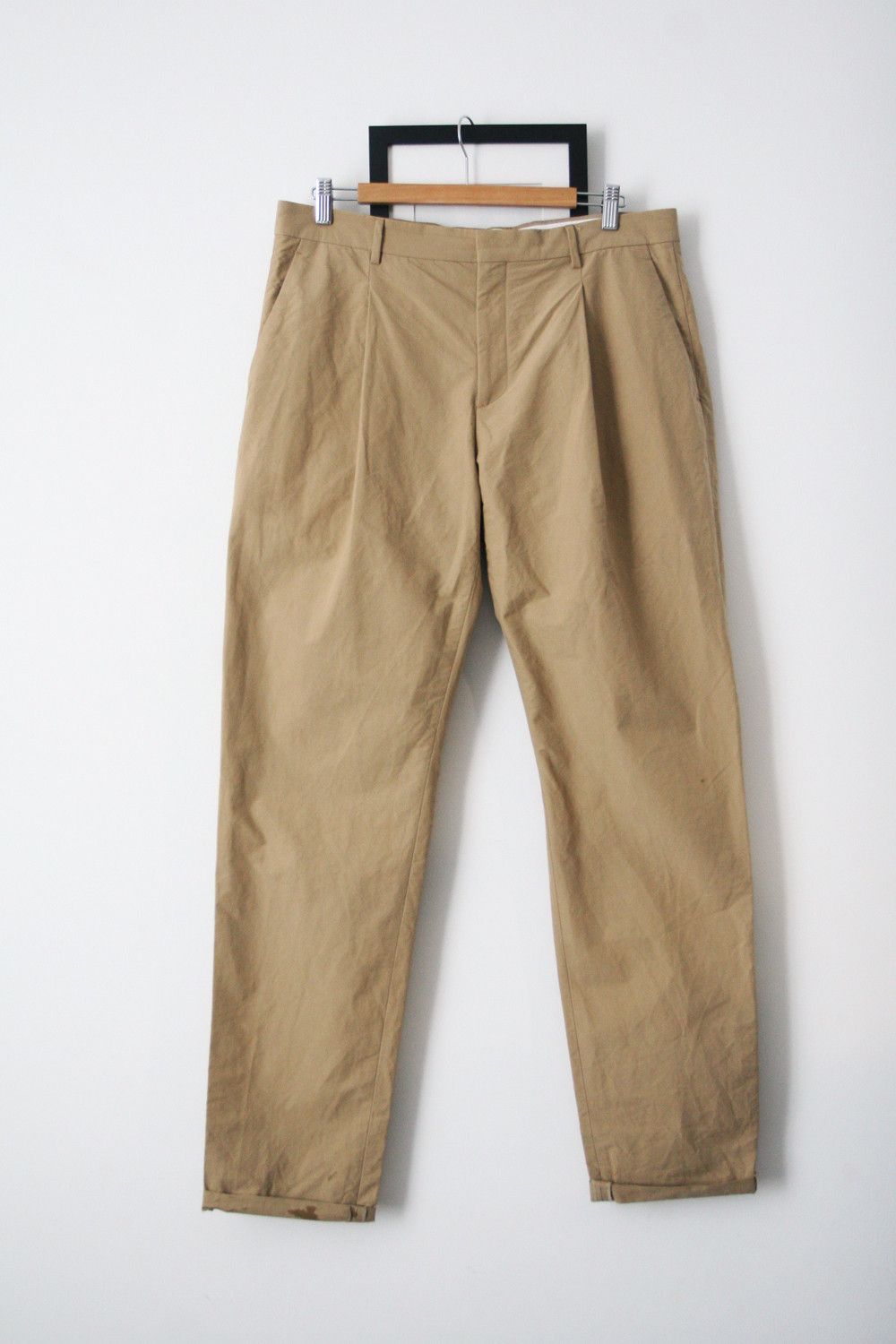Acne Studios Acne Studios BOSTON W POP Cotton Poplin Trousers Pants Beige Size US 34 / EU 50 - 3 Thumbnail