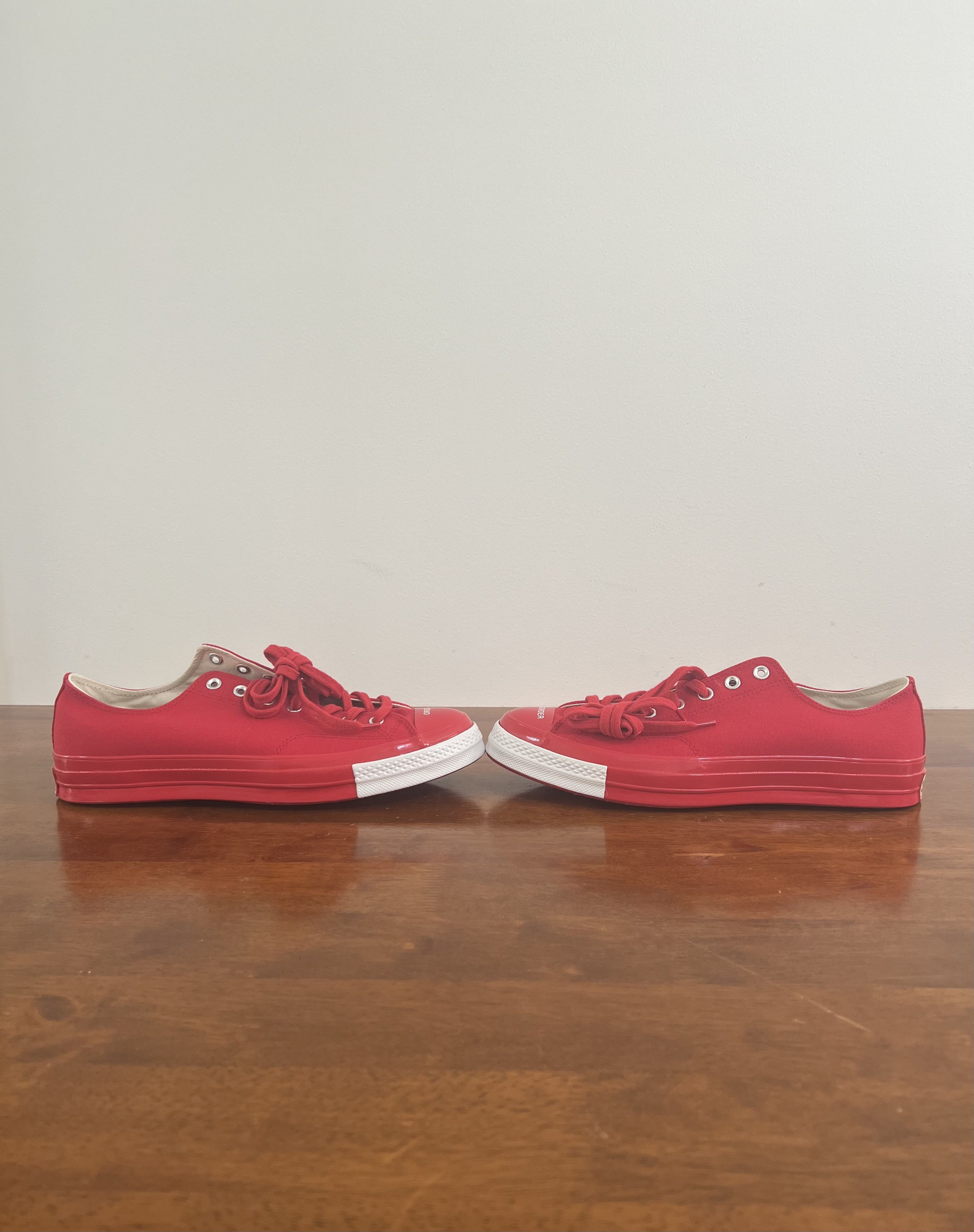 Converse × Undercover 💚 2018 Undercover x Converse Chuck 70 OX Racing Red Size US 12 / EU 45 - 5 Thumbnail