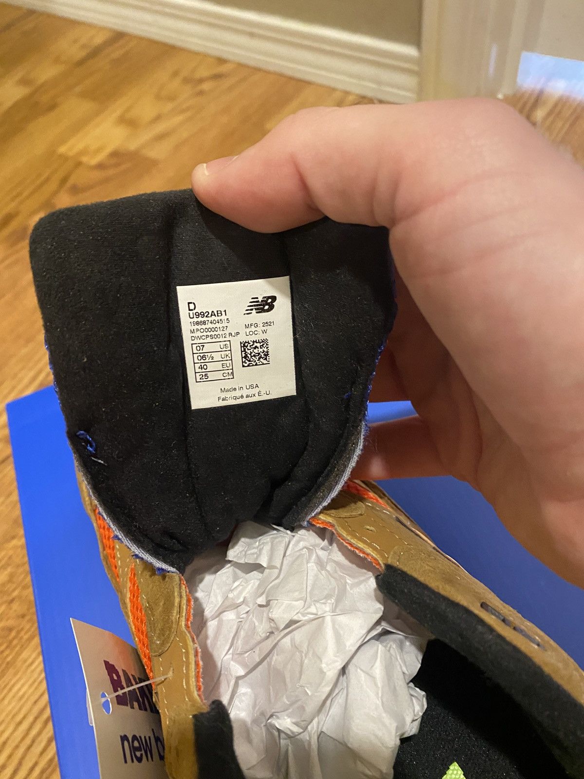 Action Bronson × New Balance BRAND NEW BAKLAVA NEW BALANCE 992 TIGER EYE Size US 7 / EU 40 - 7 Thumbnail