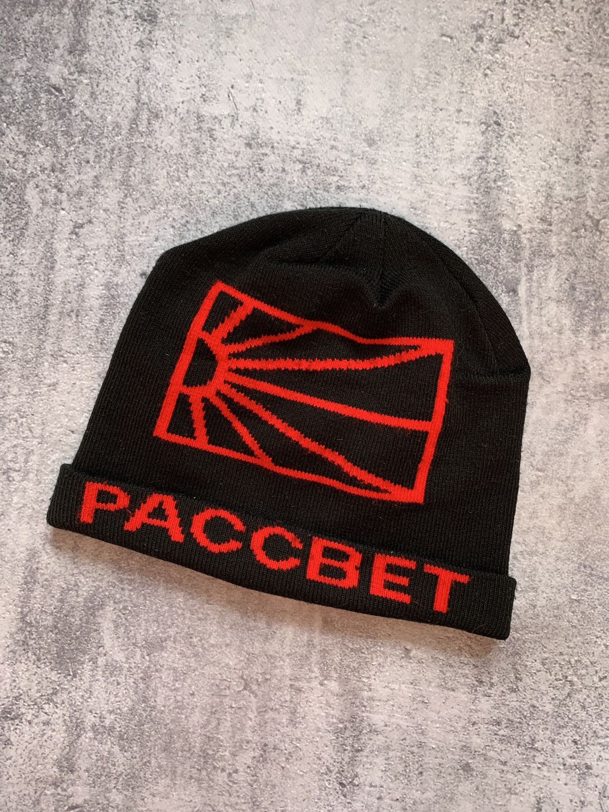 Pre-owned Gosha Rubchinskiy Rassvet Logo Beanie Black
