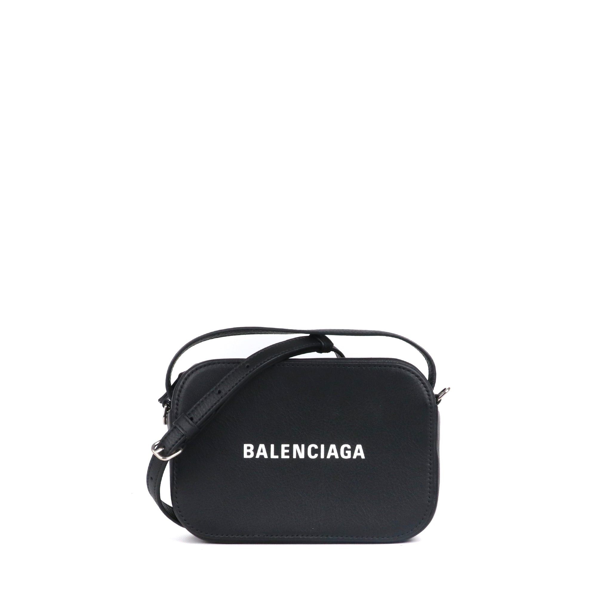 Balenciaga BALENCIAGA - Ville Camera shoulder bag in black grained leather Size ONE SIZE - 1 Thumbnail