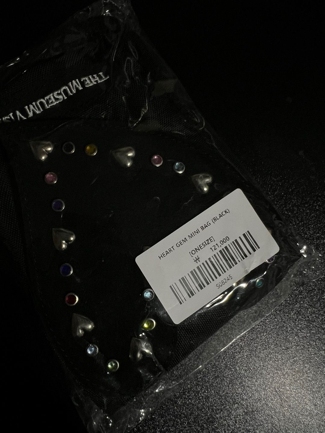Vintage (SOLD OUT) The Museum Visitor Heart Gem Mini Bag Black Size ONE SIZE - 8 Thumbnail