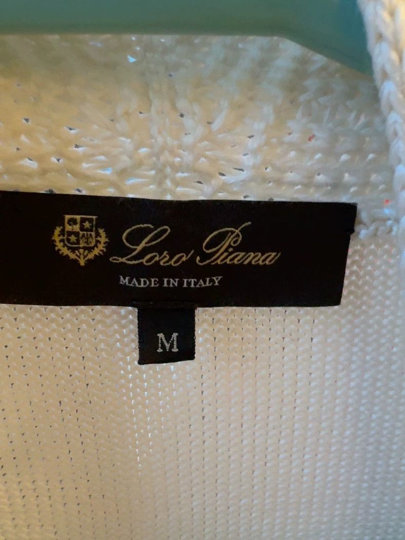 Loro Piana LORO PIANA White cardigan vest Size M / US 6-8 / IT 42-44 - 2 Thumbnail