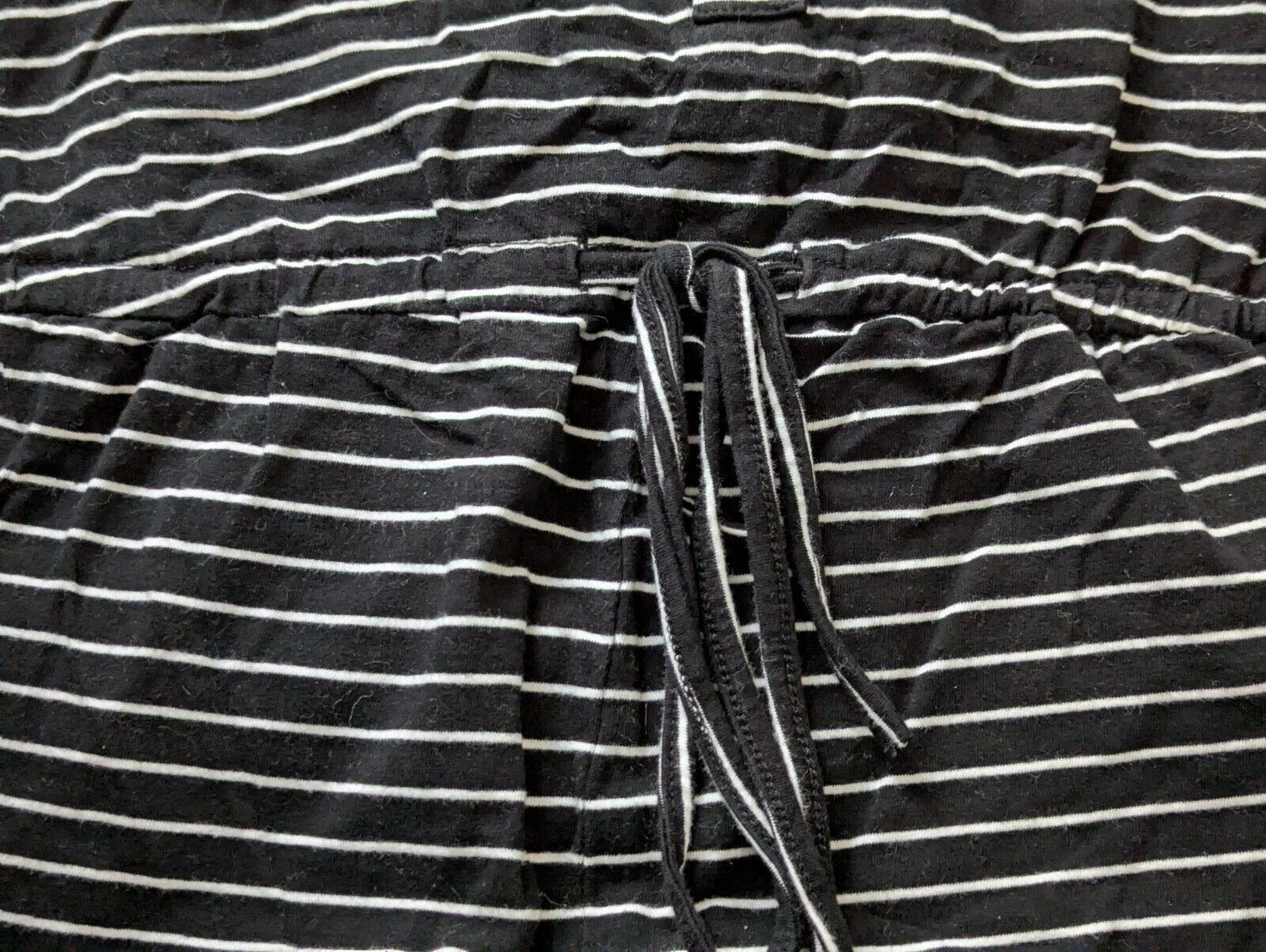 Shein Shein Womens Romper Size Large Striped Black White Cotton Size 30" / US 8 / IT 44 - 4 Thumbnail