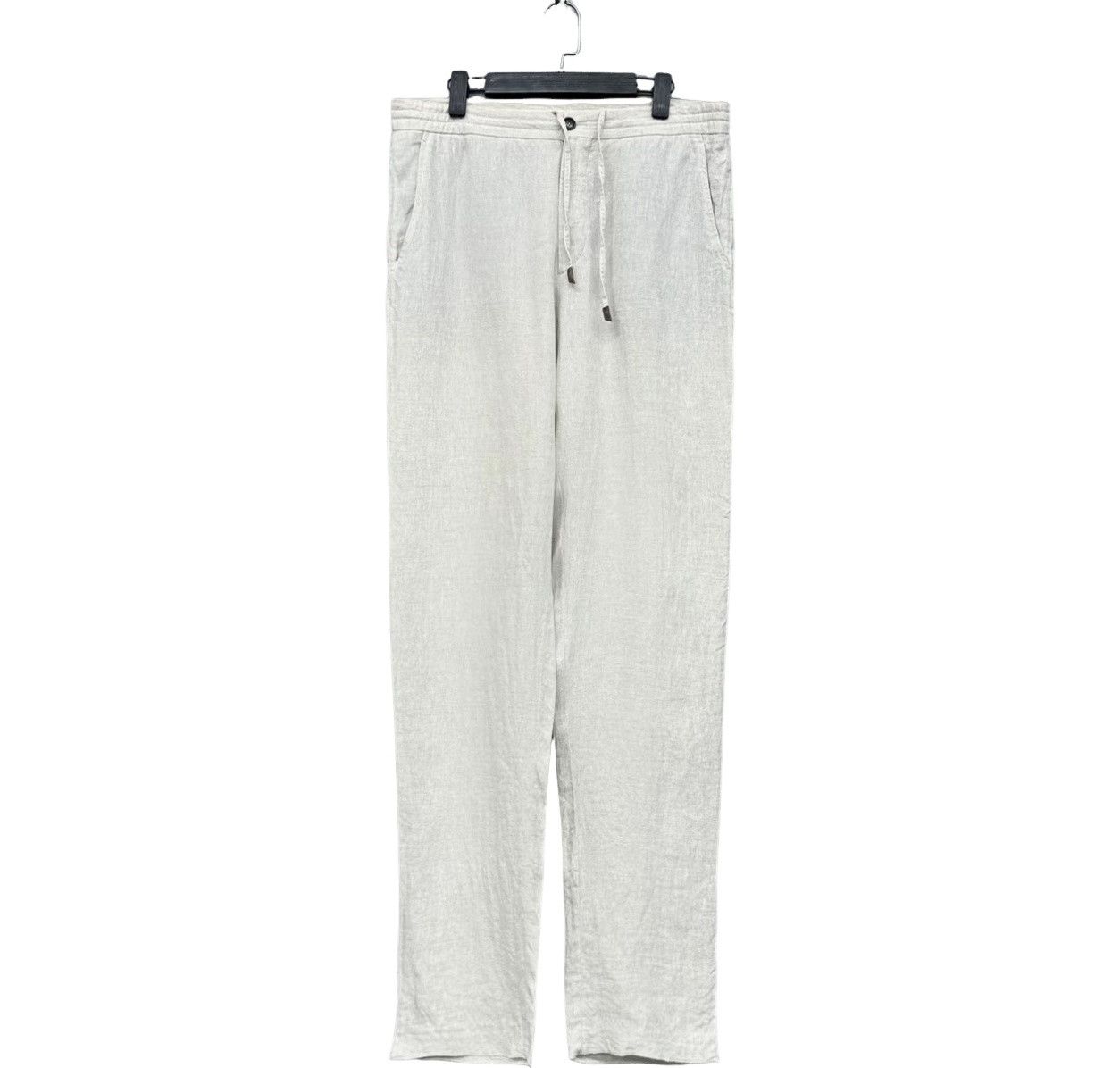 Z Zegna Zegna Beige Linen Casual Pants Size 32 Size US 32 / EU 48 - 1 Thumbnail