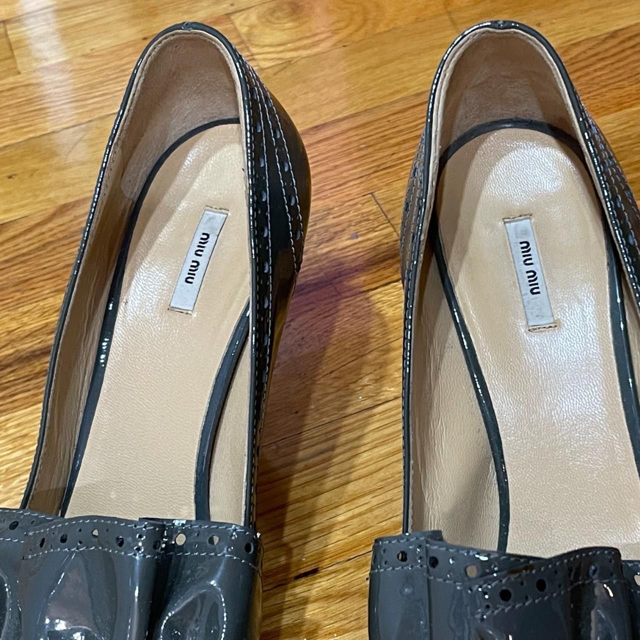 Miu Miu vintage miu miu ballet brogue kitten heels Size US 8 / IT 38 - 4 Thumbnail