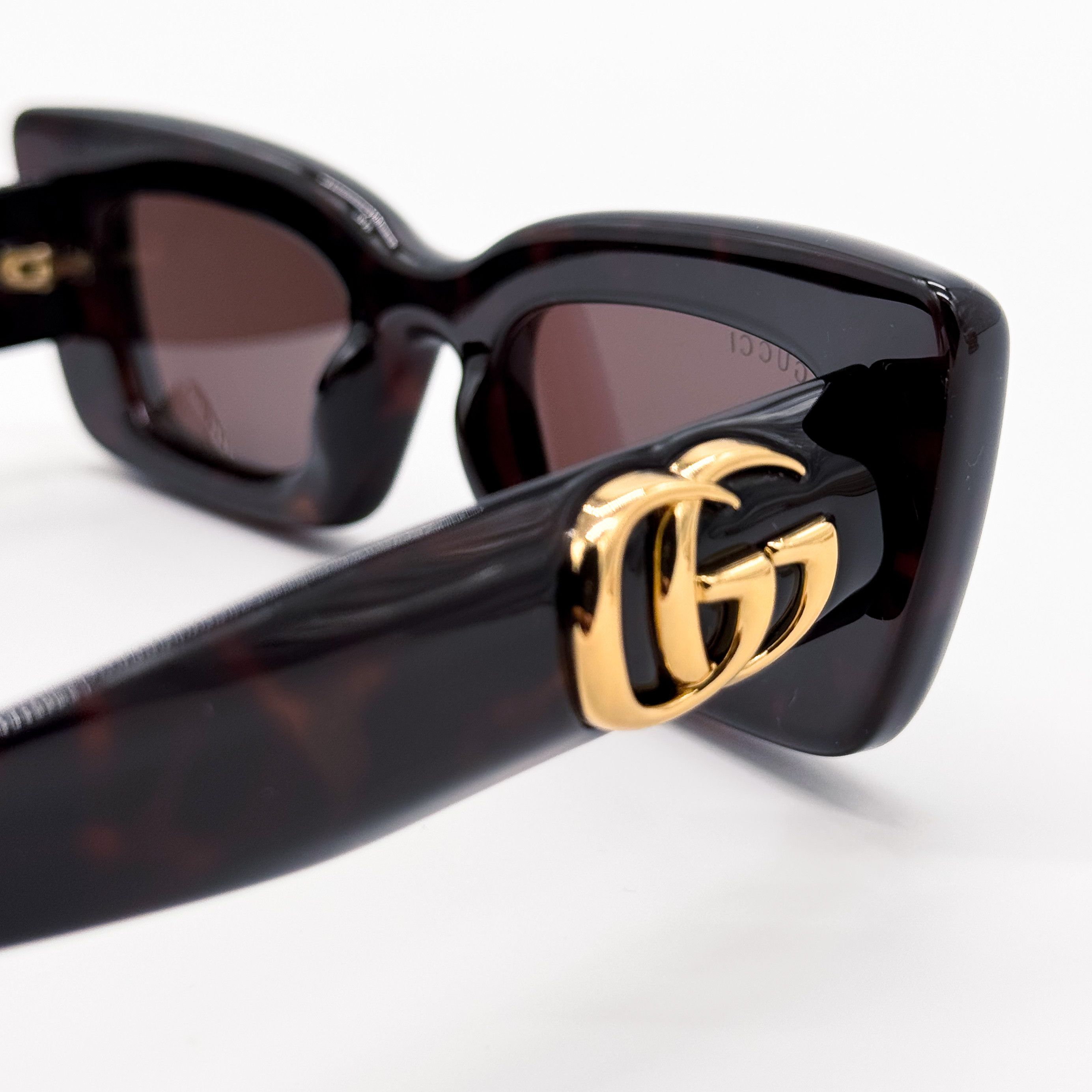 Gucci NEW GUCCI GG1827S 002 WOMEN DARK HAVANA SUNGLASSES GUCCI Size ONE SIZE - 10 Thumbnail