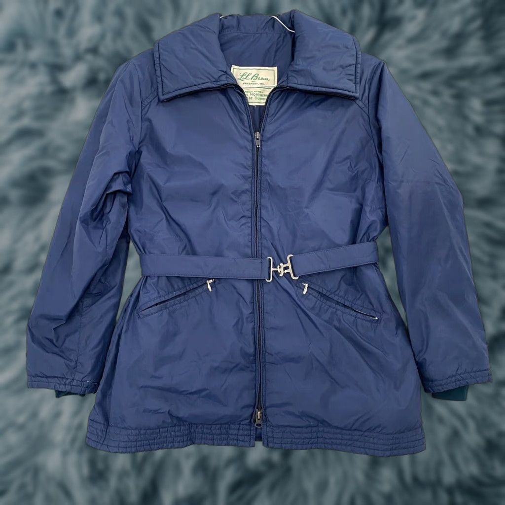 Vintage VINTAGE L.L. Bean Women's Down Parka Coat Long Winter Blue Full Zip Insulated Outdoor 90s Large Size L / US 10 / IT 46 - 1 Thumbnail