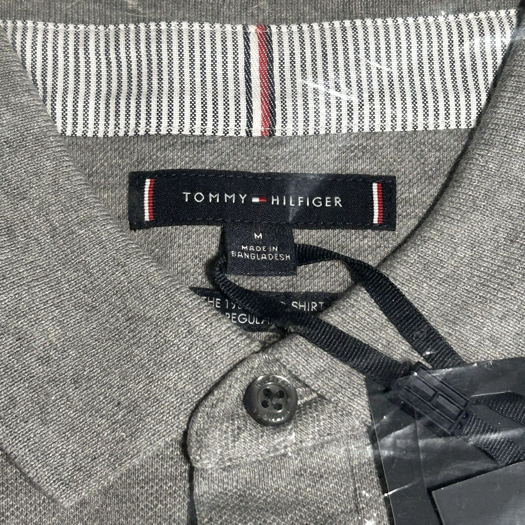 Tommy Hilfiger Tommy Hilfiger Polo Shirt Heather Gray Regular Fit Stretch Fabric Men M Shirt Size US M / EU 48-50 / 2 - 6 Thumbnail